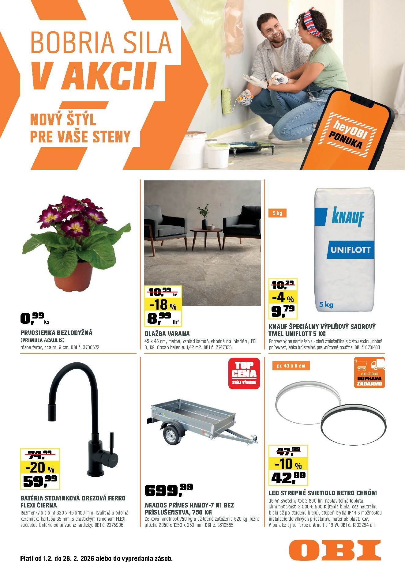 obi - Leták OBI platný od 01.02.2026 do 28.02.2026
