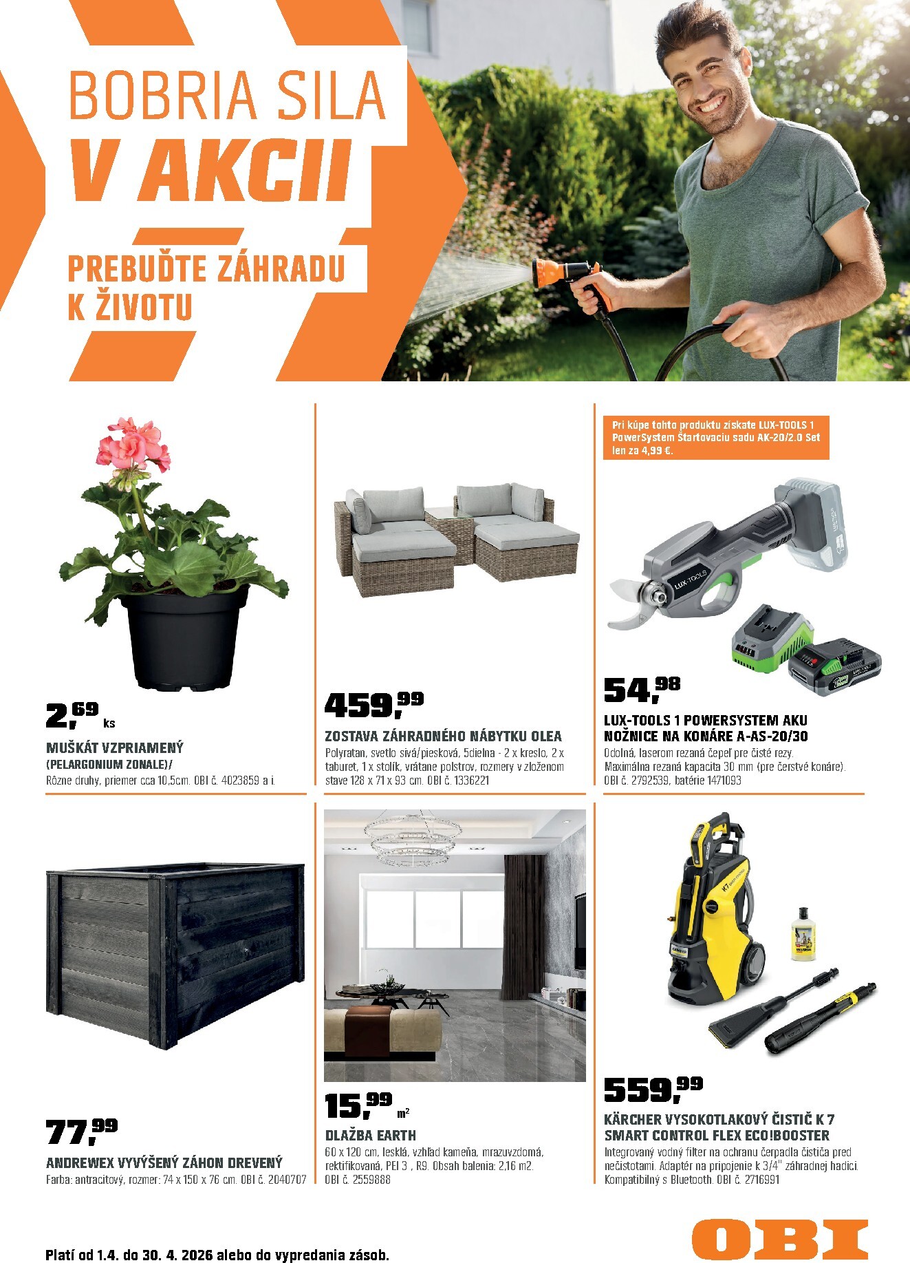 obi - Leták OBI platný od 01.04.2026 do 30.04.2026