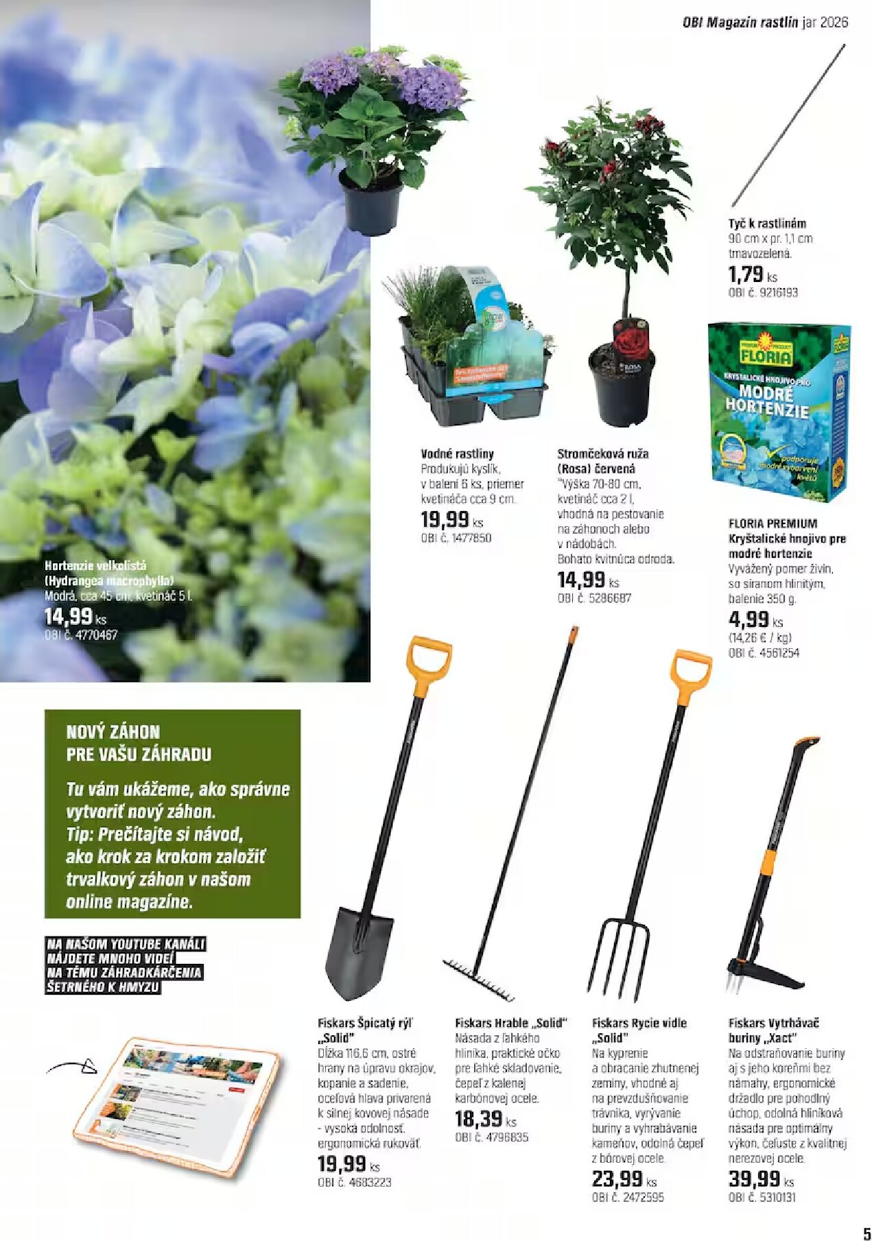 obi - Aktuálny leták OBI - Záhrada od stredy, 15.04.2026 do štvrtka, 14.05.2026 - page: 5