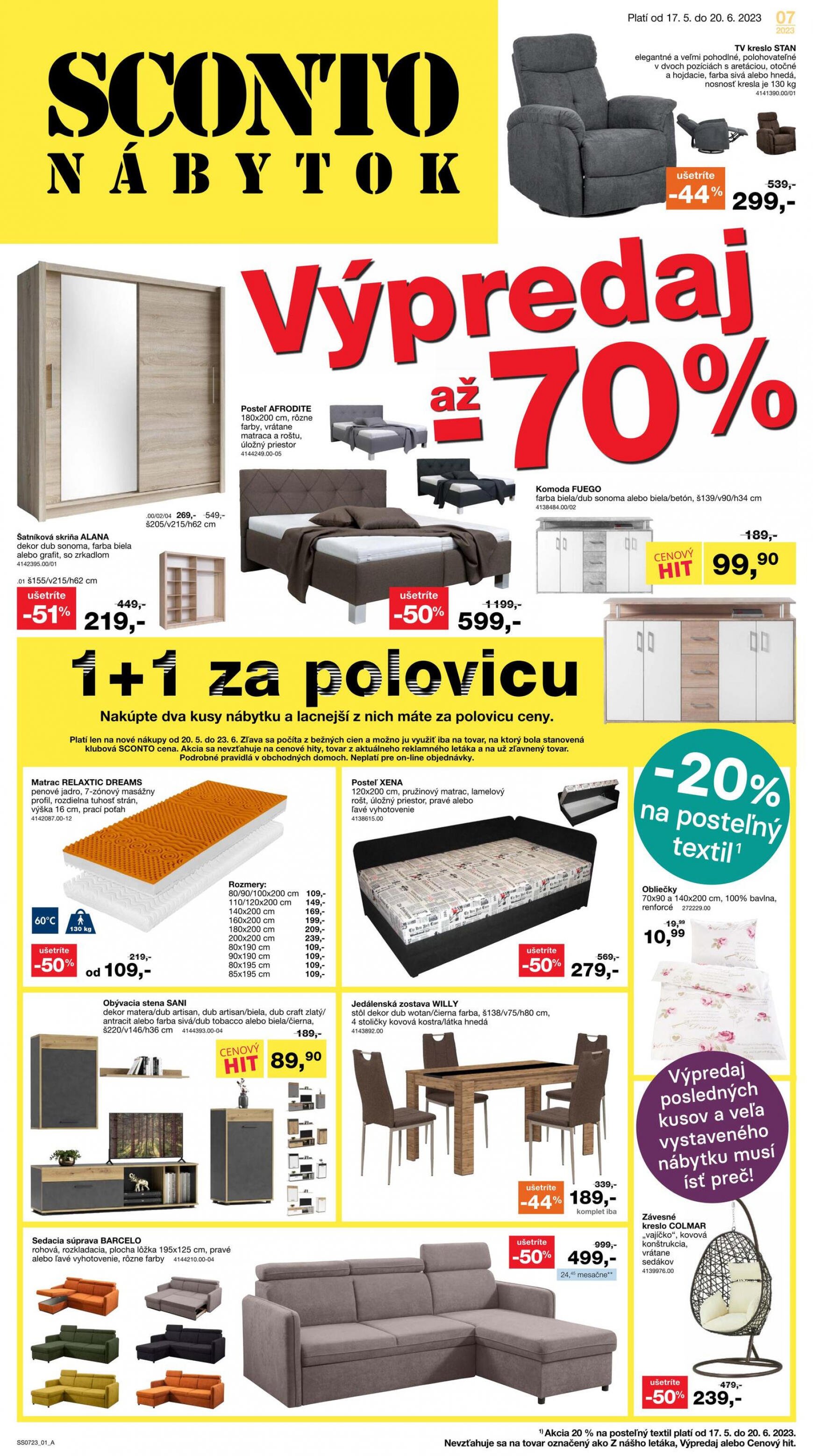 sconto-nabytok - Sconto - Výpredaj až -70%