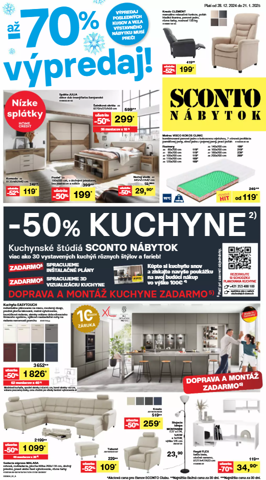 sconto-nabytok - SCONTO nábytok leták platný od 28.12. - 21.01. - page: 1