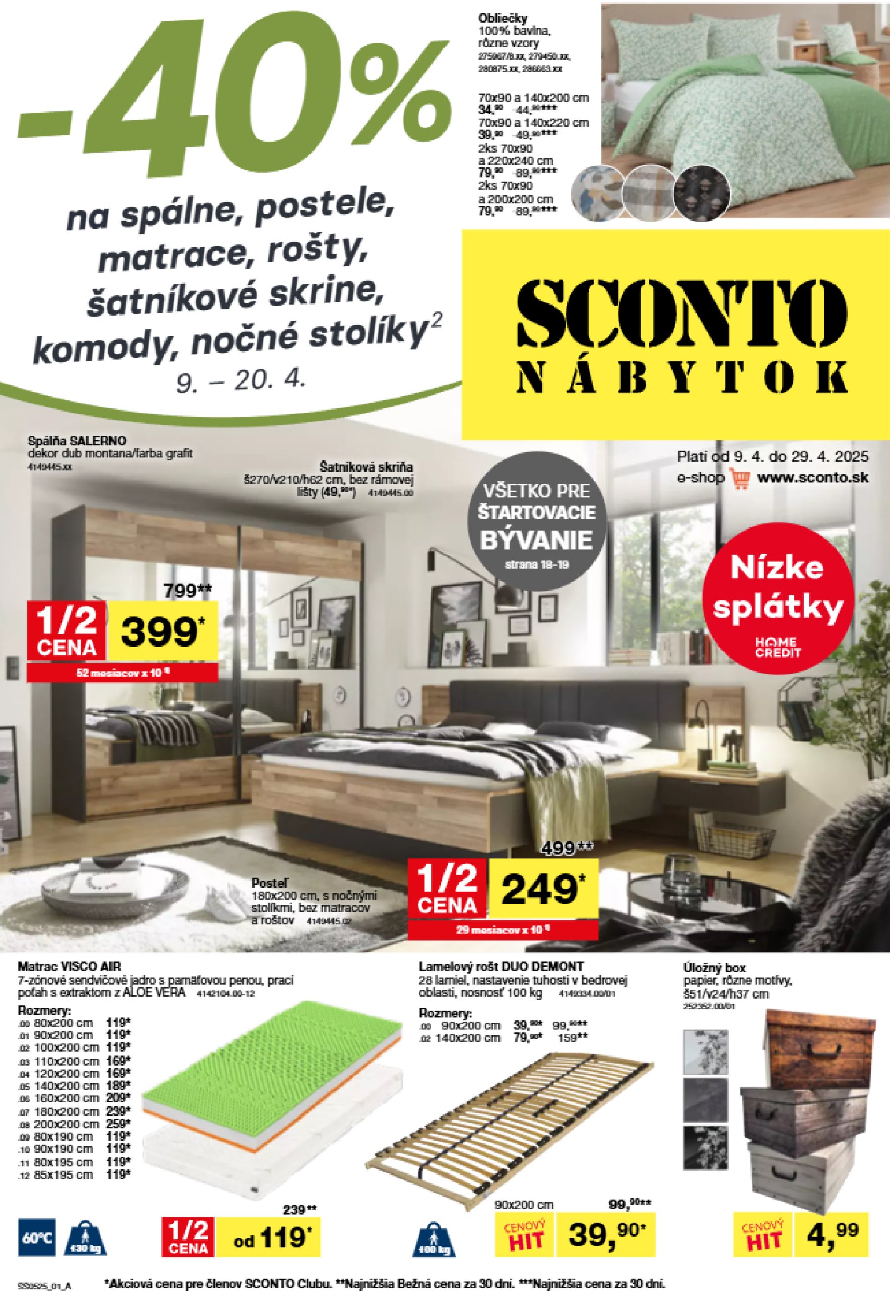 sconto-nabytok - SCONTO nábytok leták platný od 09.04. - 29.04.