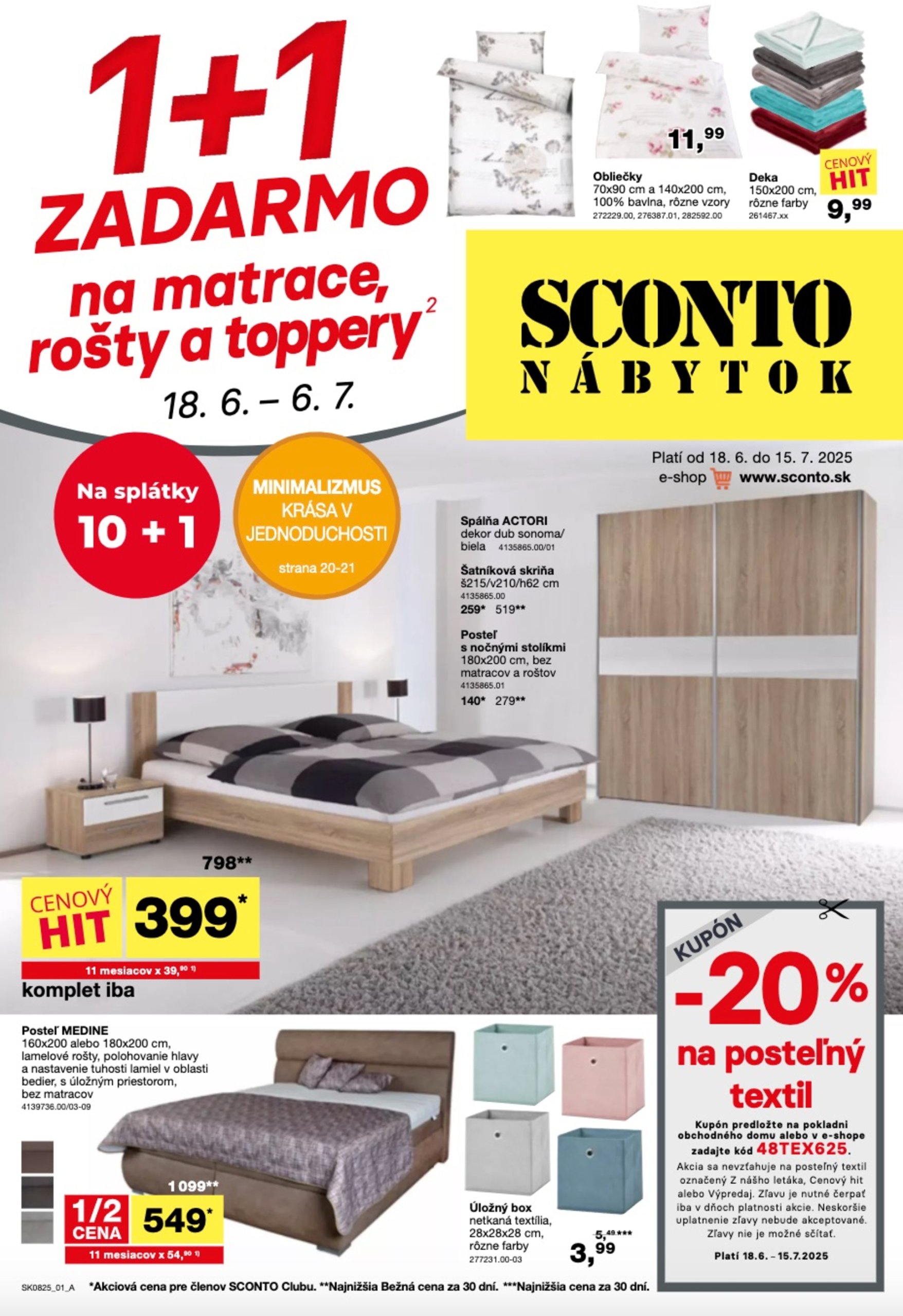 sconto-nabytok - Leták SCONTO nábytok platný od 18.06. do 06.07.