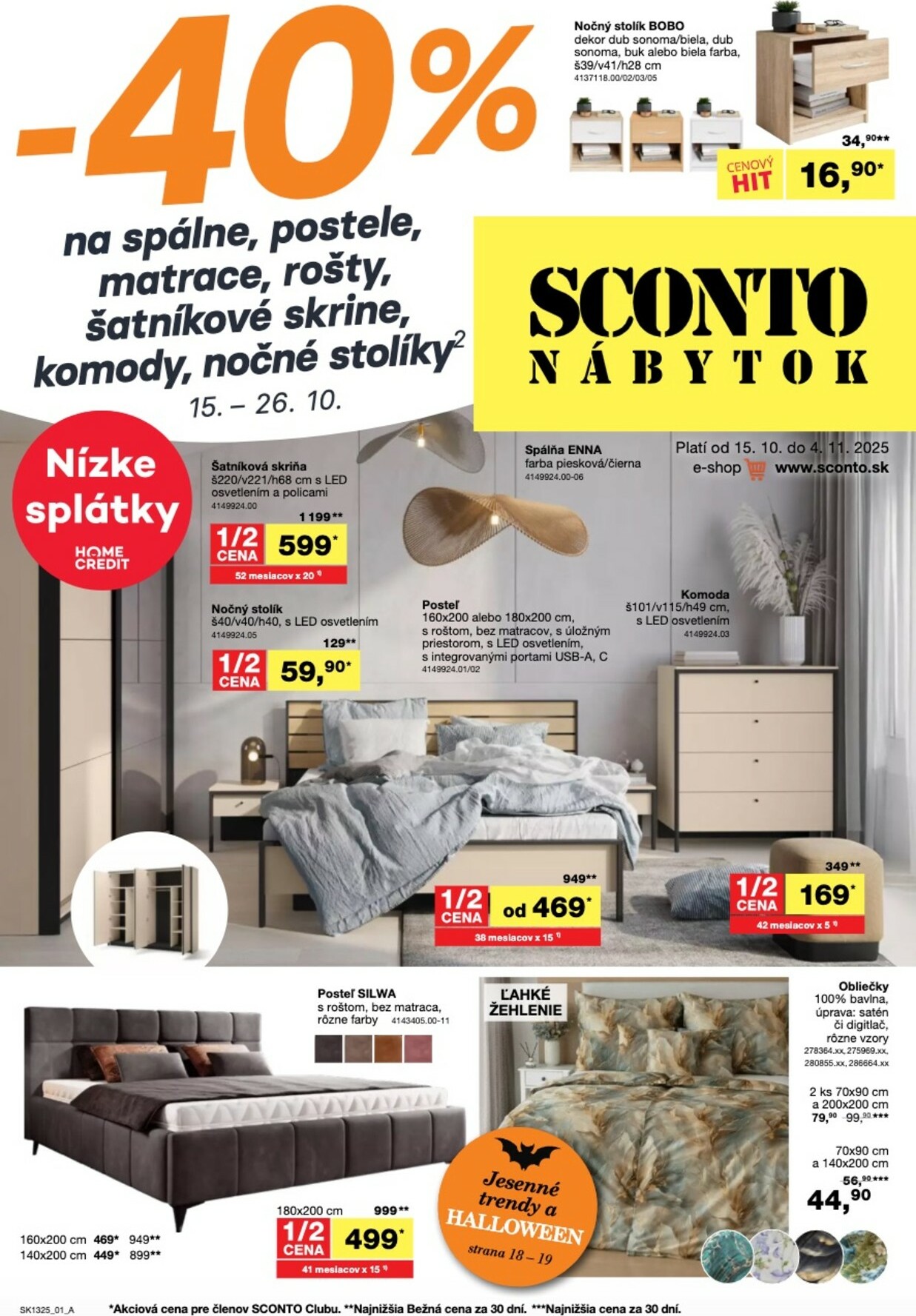sconto-nabytok - Leták SCONTO nábytok platný od 15.10. do 04.11. - page: 1