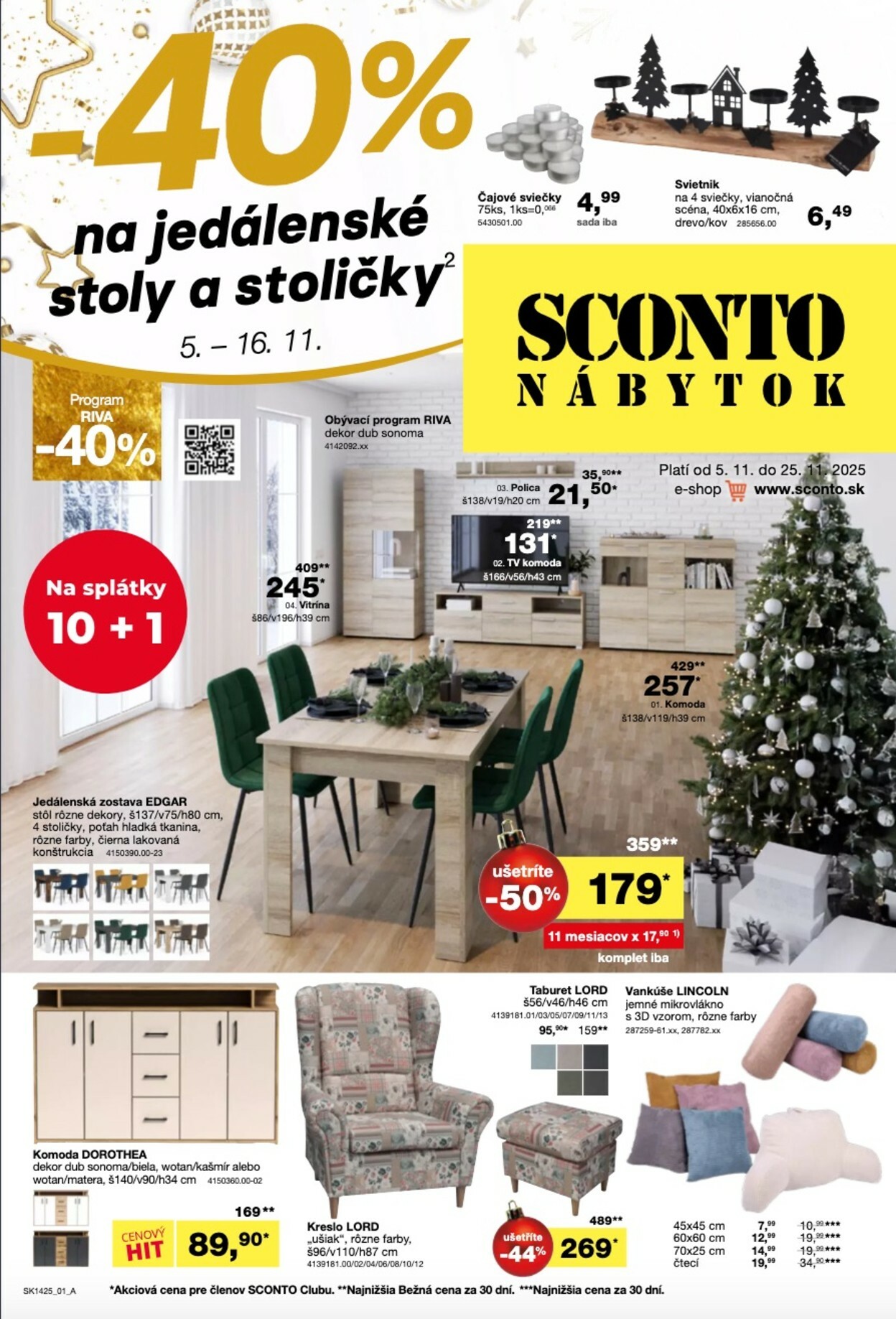 sconto-nabytok - Leták SCONTO nábytok platný od 05.11. do 25.11.