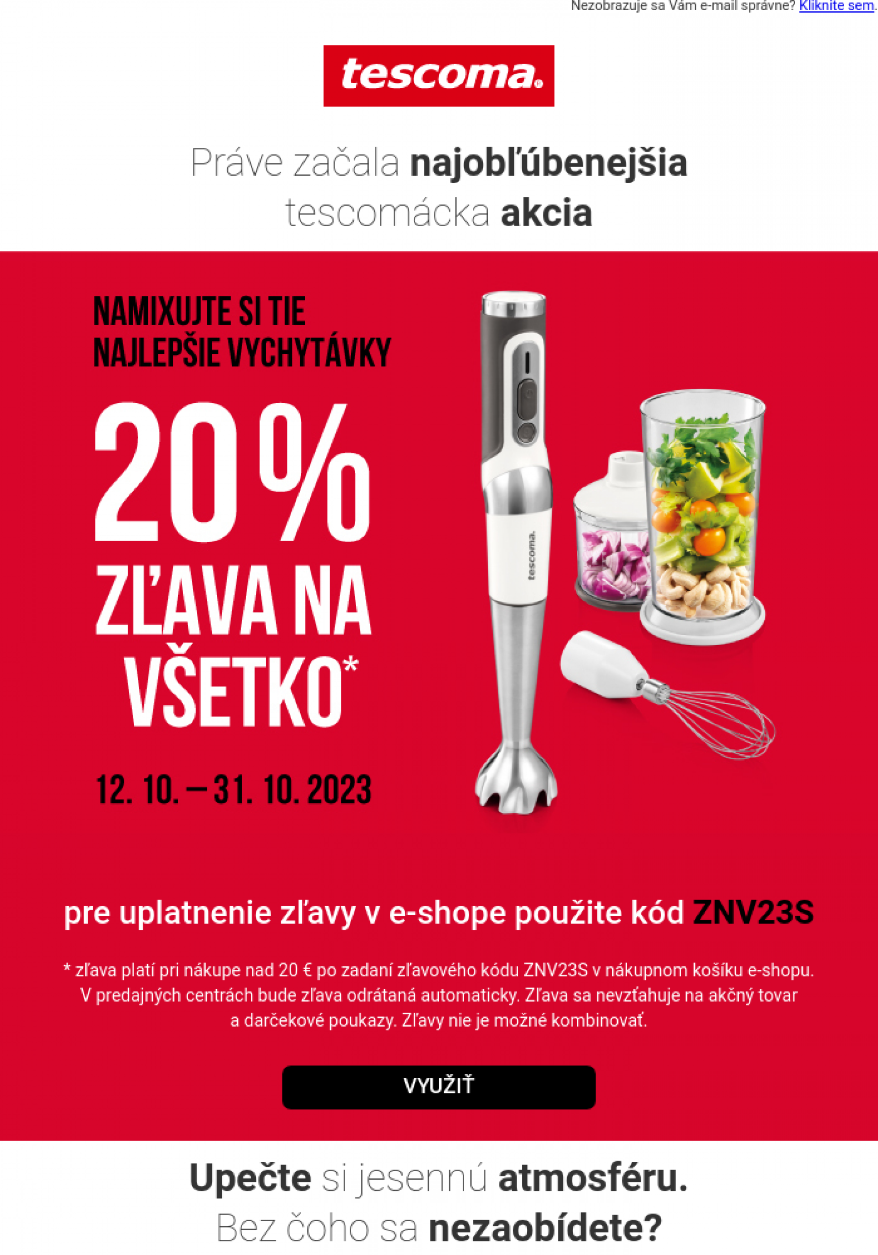 tescoma - TESCOMA - Využite akciu a nakúpte s 20 % zľavou