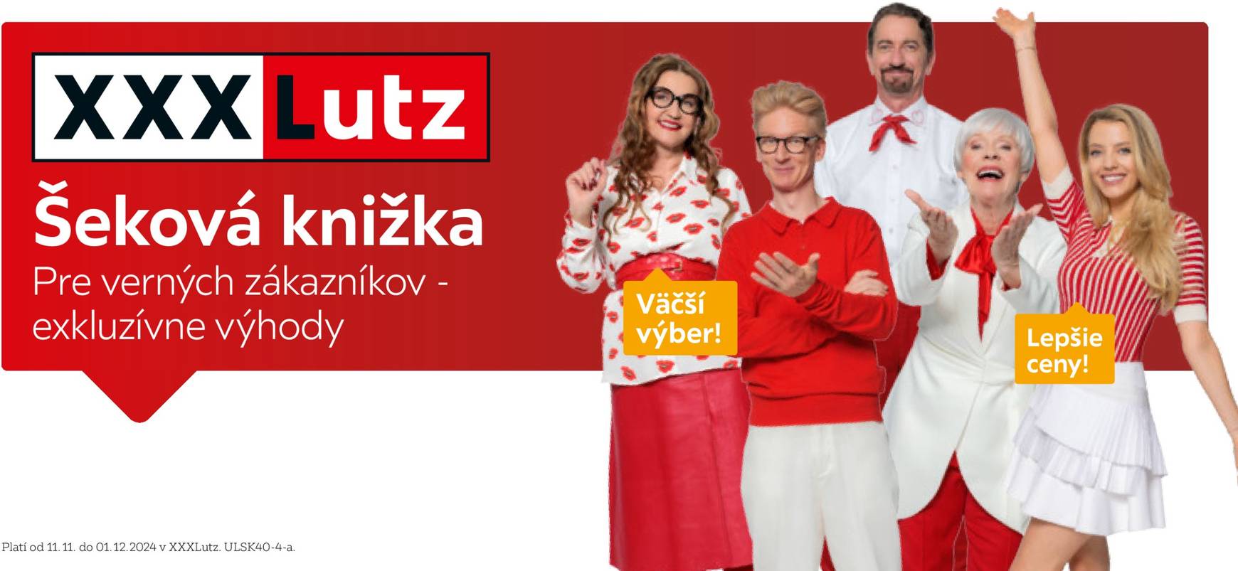 xxxlutz - XXXLutz - Výhodné poukazy pre majiteľov HIT karty leták platný od 11.11. - 01.12.