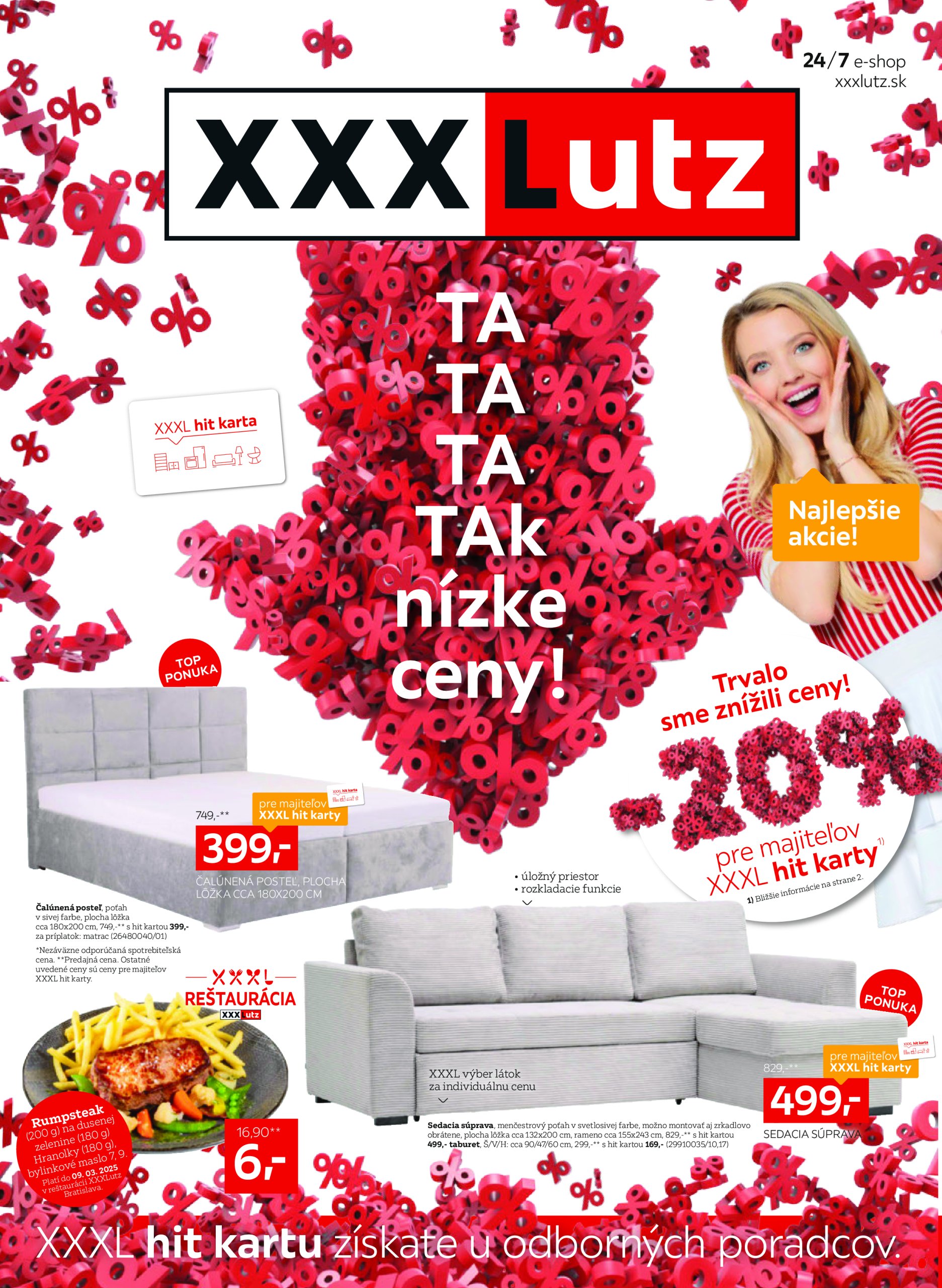 xxxlutz - XXXLutz - Trvalo sme znížili ceny! leták platný od 24.02. - 09.03.