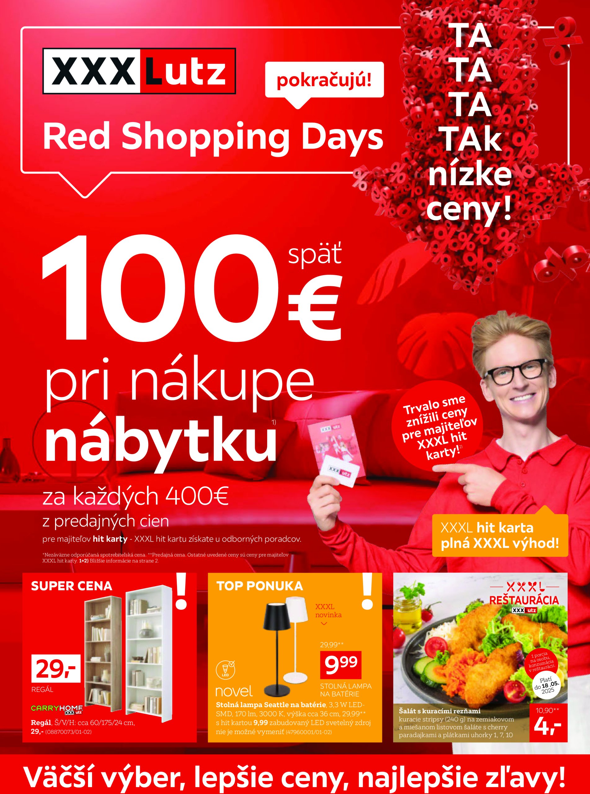 xxxlutz - XXXLutz - Red Shopping Days v XXXLutz! leták platný od 05.05. - 18.05.