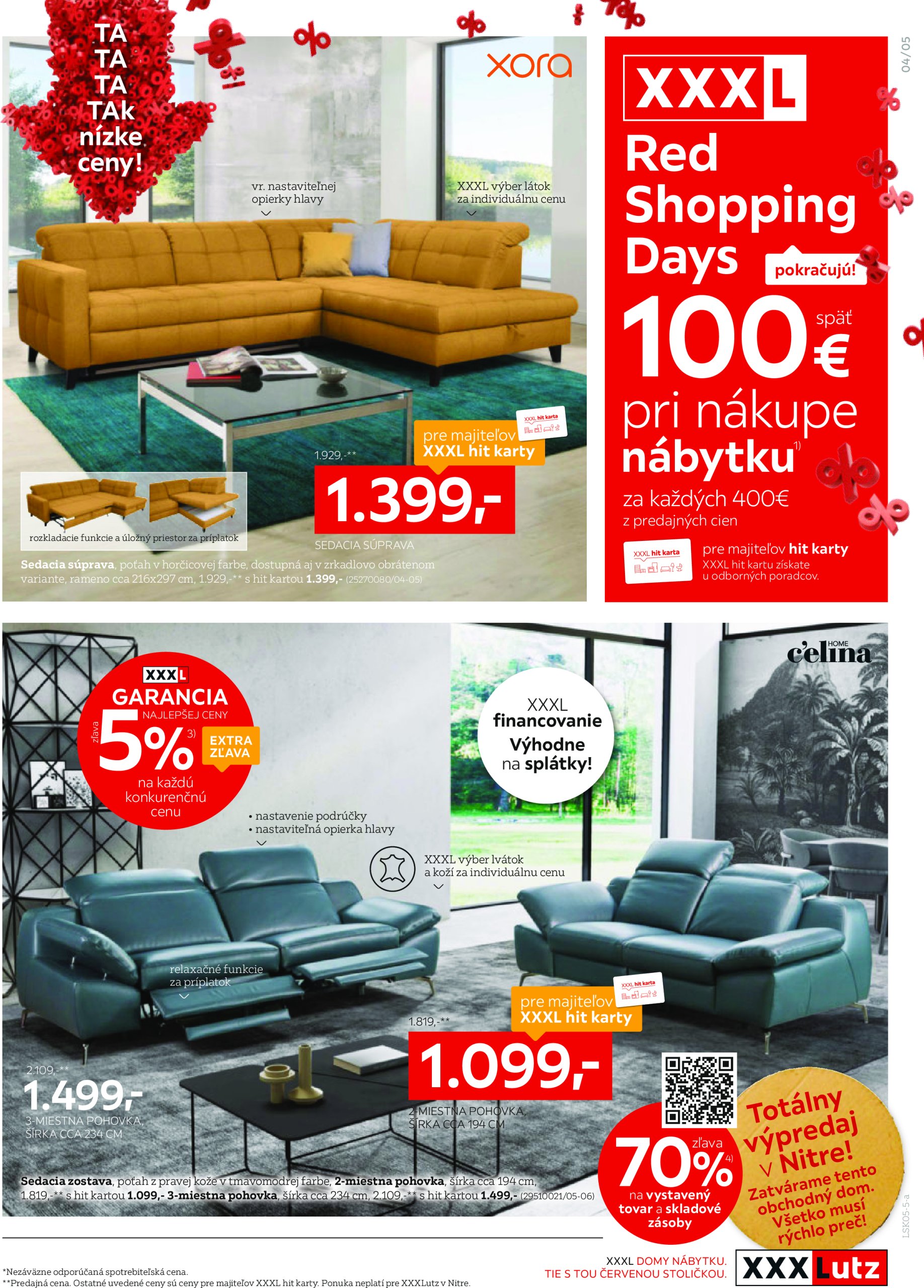 xxxlutz - XXXLutz - Red Shopping Days v XXXLutz! leták platný od 05.05. - 18.05. - page: 5