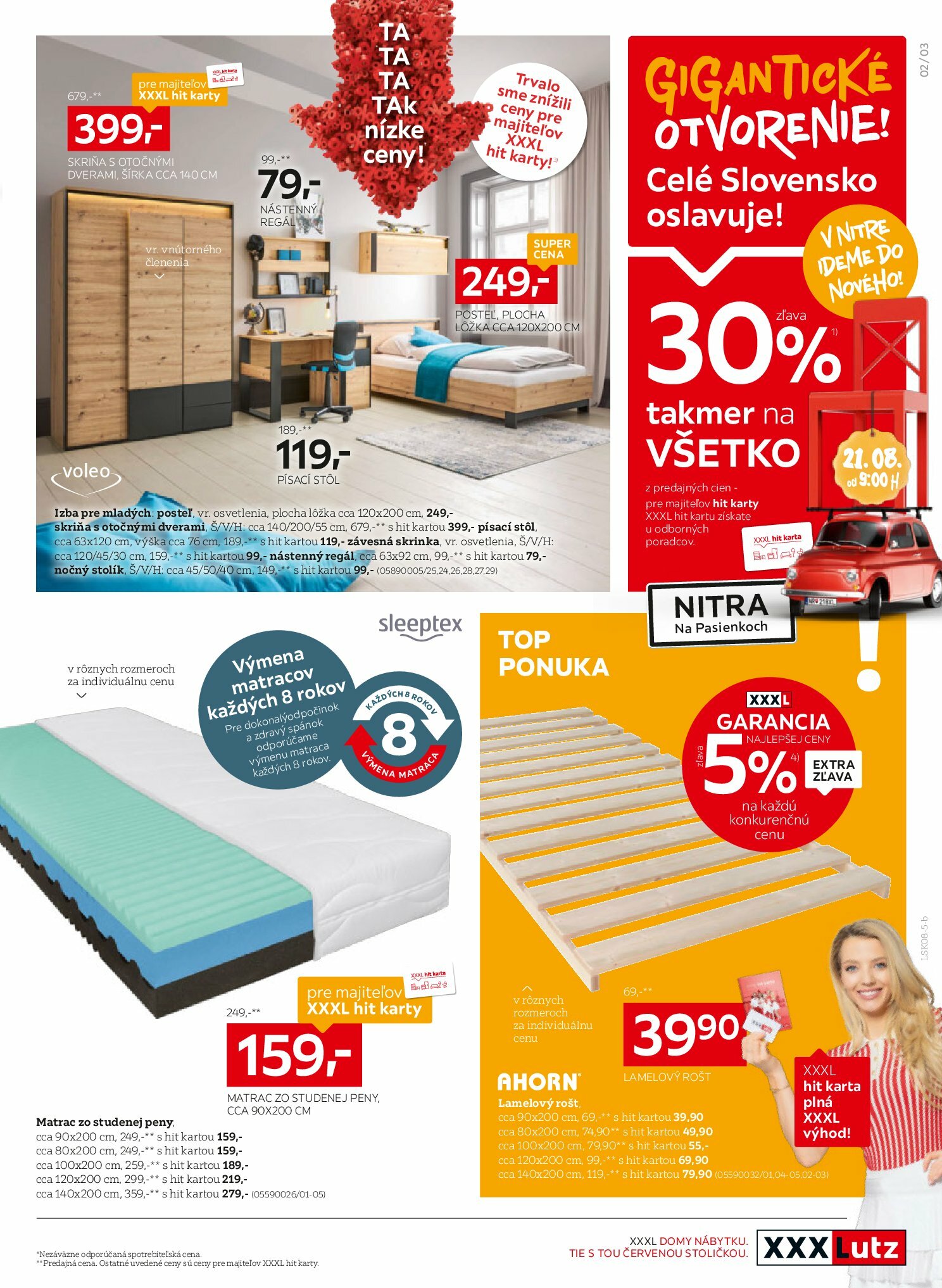 xxxlutz - Leták XXXLutz - Zľava 30 % takmer na všetko! platný od 18.08. do 31.08. - page: 3