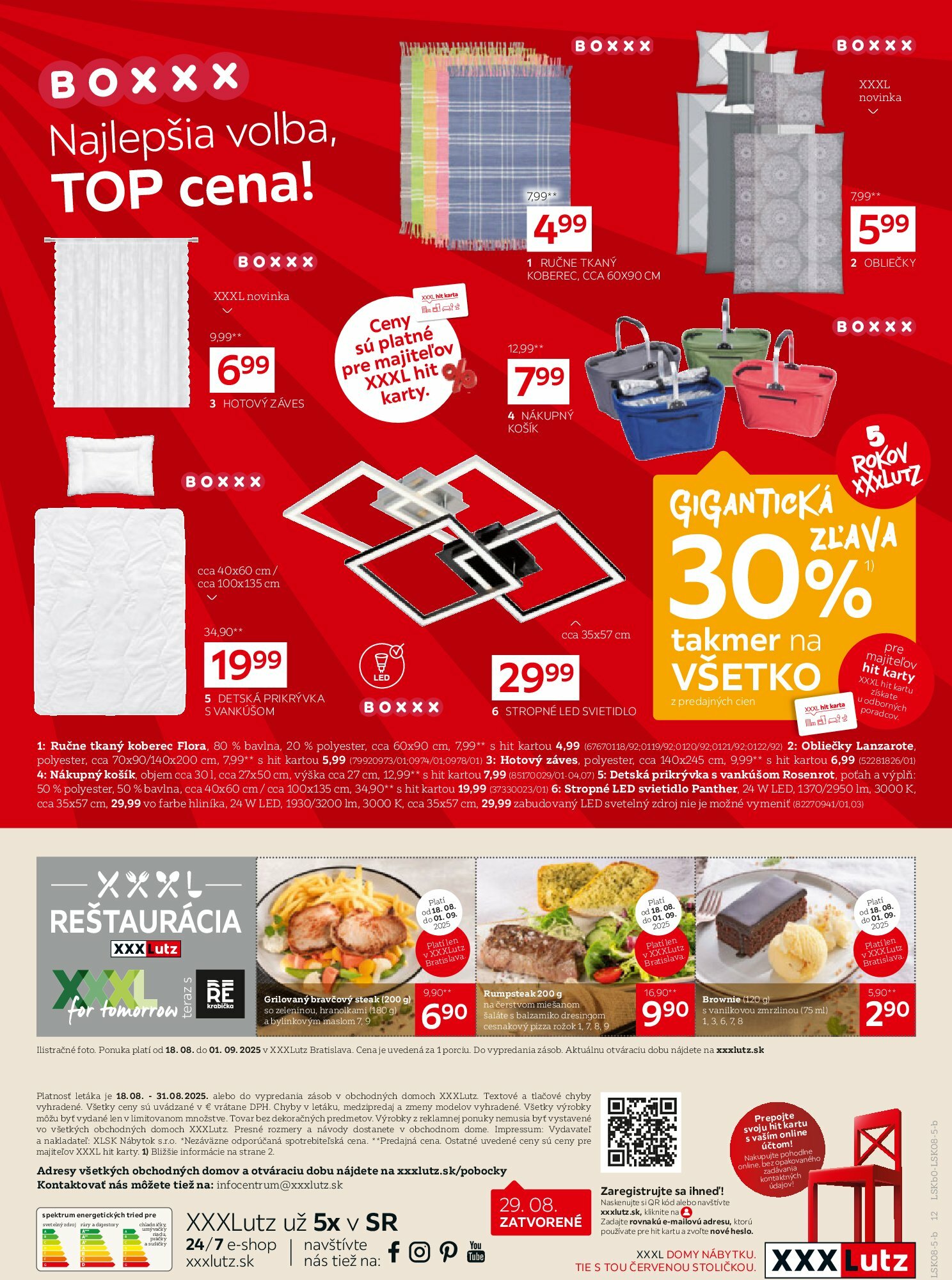 xxxlutz - Leták XXXLutz - Zľava 30 % takmer na všetko! platný od 18.08. do 31.08. - page: 12
