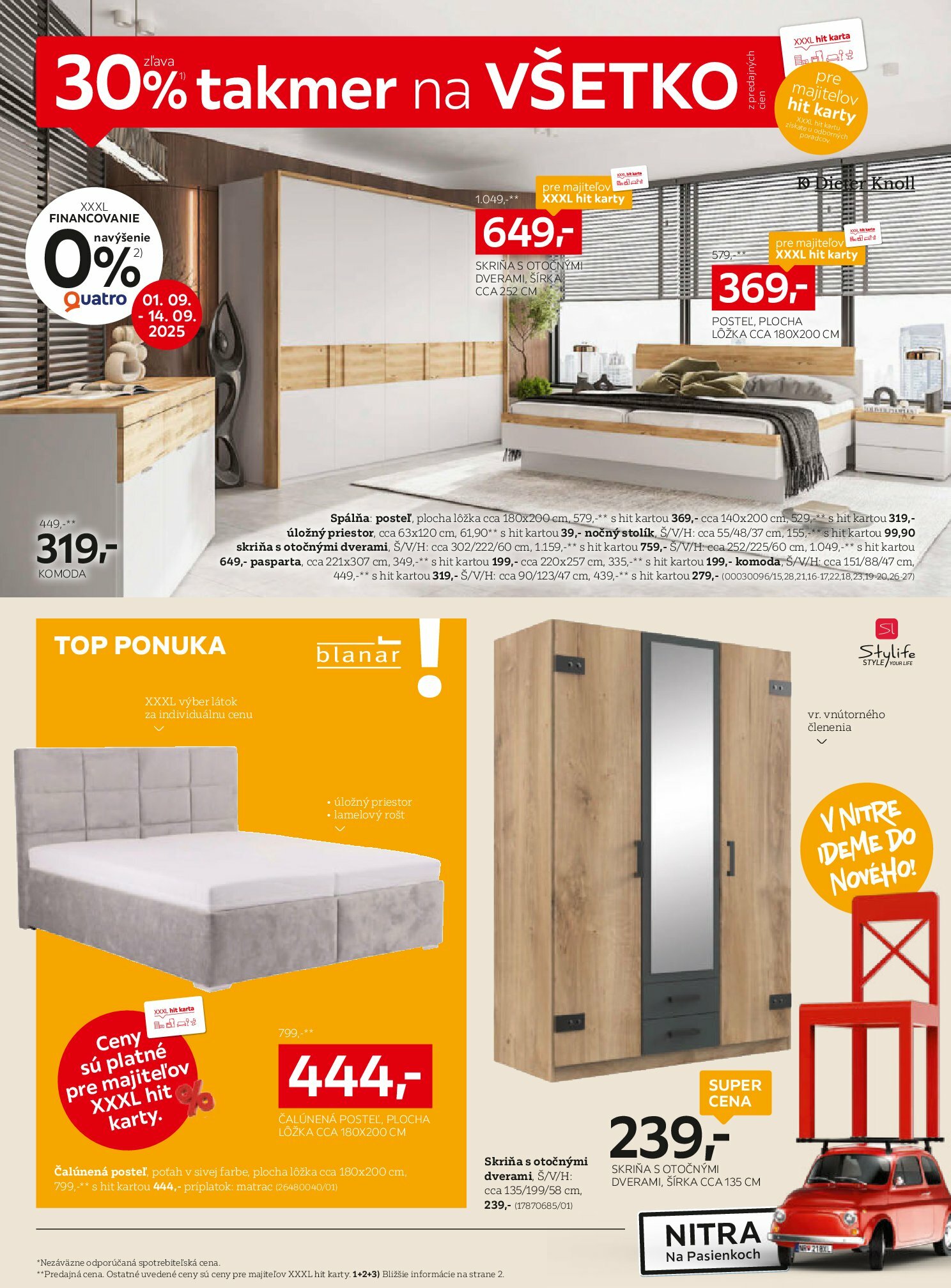 xxxlutz - Leták XXXLutz - Zľava 30% na takmer všetko platný od 01.09. do 14.09. - page: 6