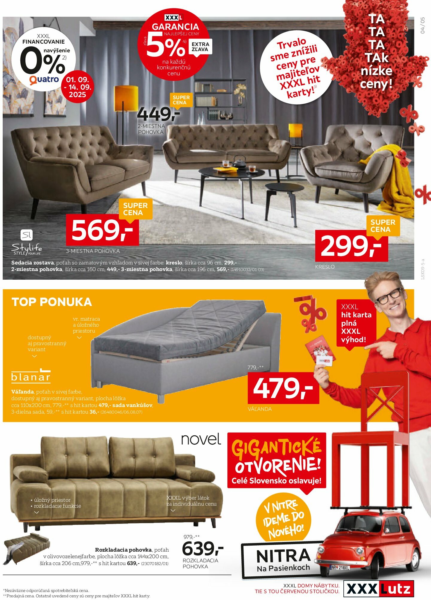 xxxlutz - Leták XXXLutz - Zľava 30% na takmer všetko platný od 01.09. do 14.09. - page: 5