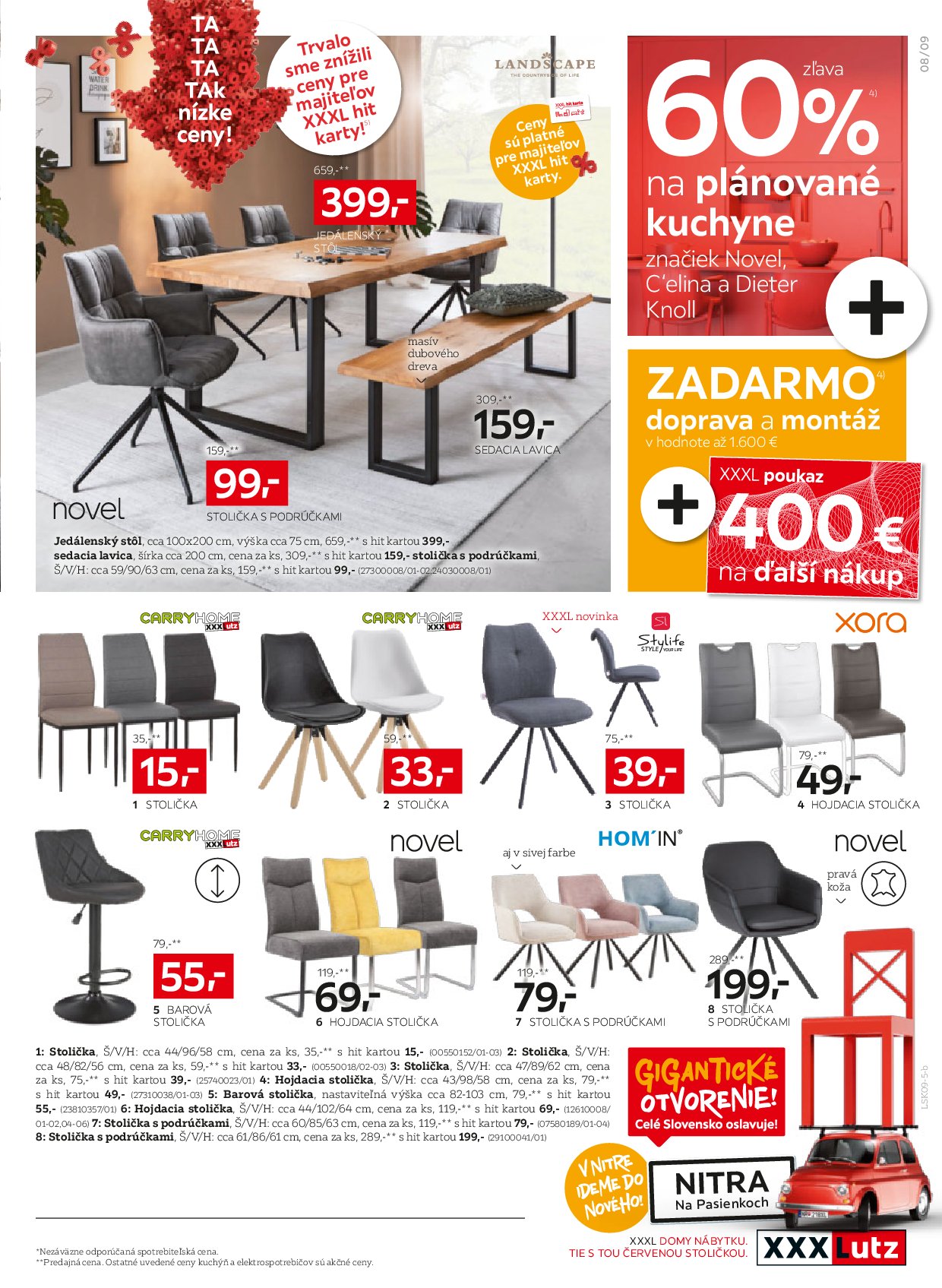 xxxlutz - Leták XXXLutz - Zľava 25 % takmer na všetko! platný od 08.09. do 21.09. - page: 9