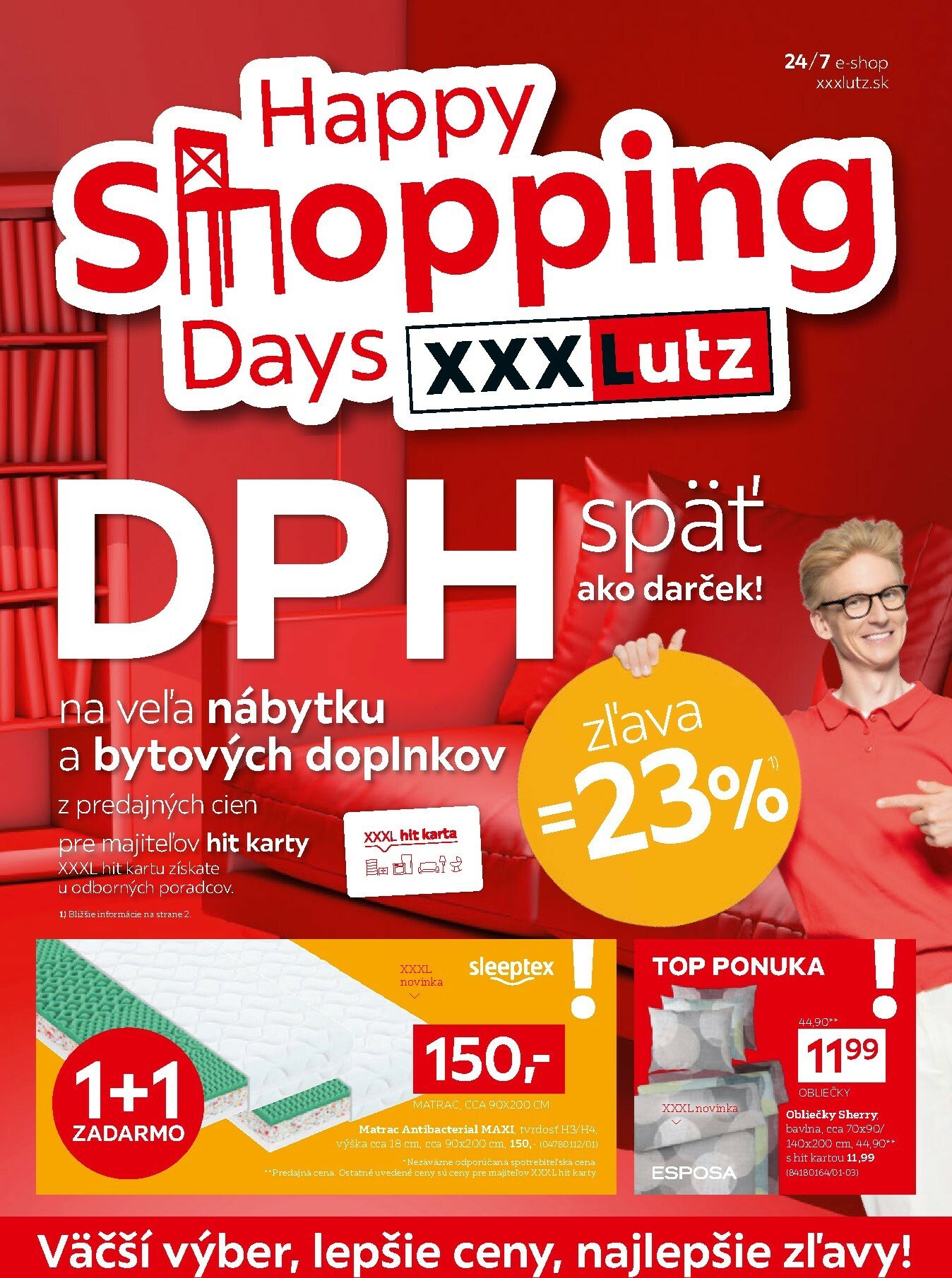 xxxlutz - Leták XXXLutz - DPH späť ako darček platný od 06.10. do 19.10.