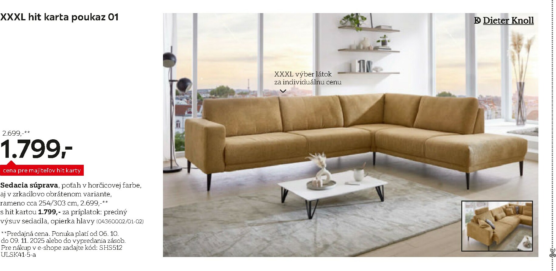 xxxlutz - Leták XXXLutz - Výhodné poukazy pre majiteľov HIT karty platný od 06.10. do 09.11. - page: 2