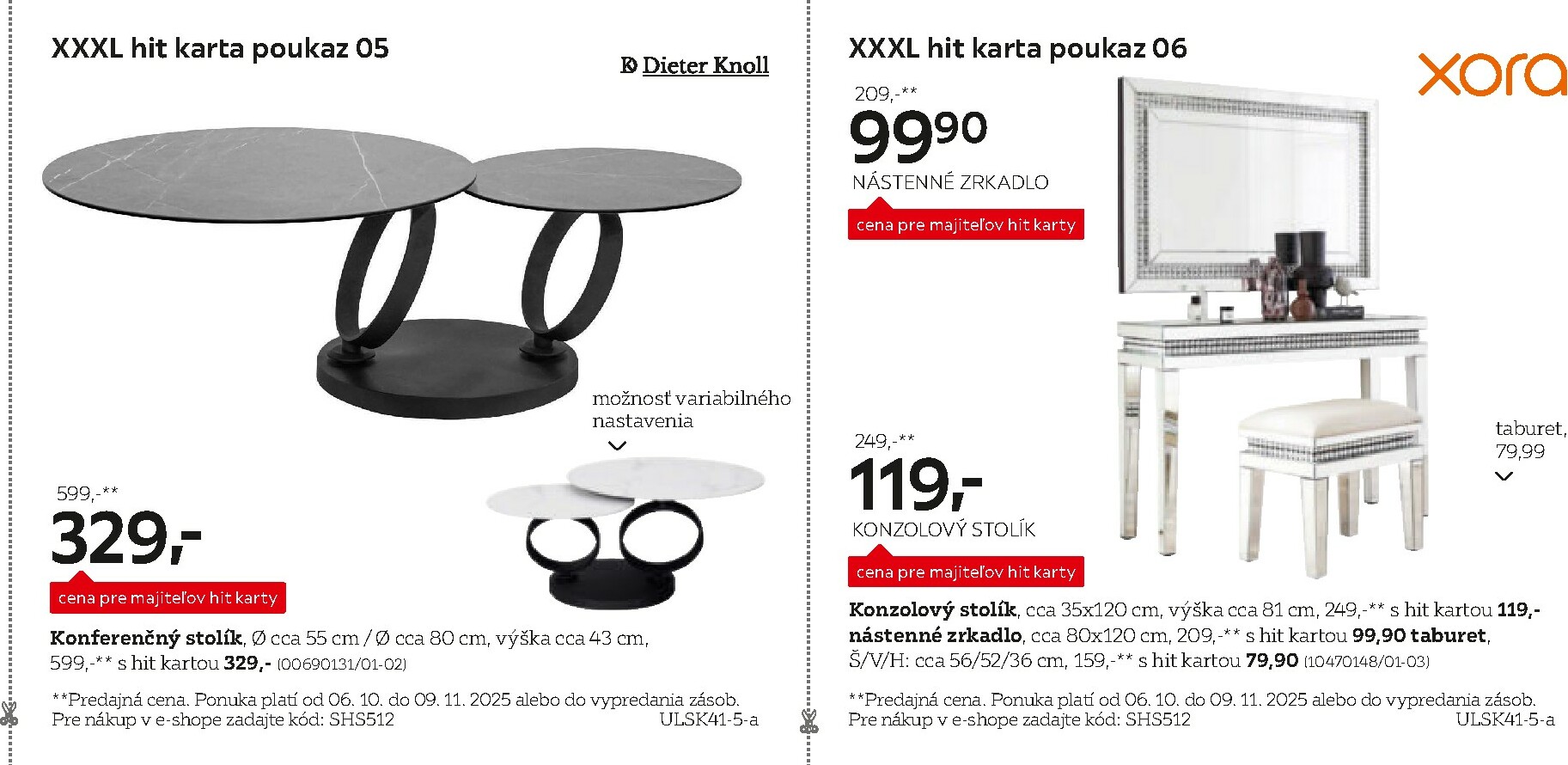 xxxlutz - Leták XXXLutz - Výhodné poukazy pre majiteľov HIT karty platný od 06.10. do 09.11. - page: 5