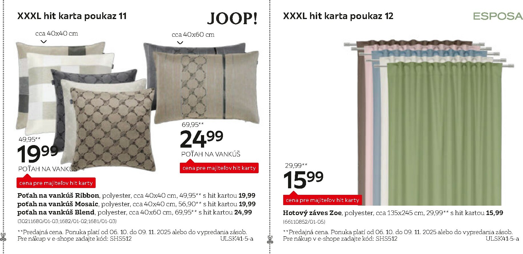 xxxlutz - Leták XXXLutz - Výhodné poukazy pre majiteľov HIT karty platný od 06.10. do 09.11. - page: 9