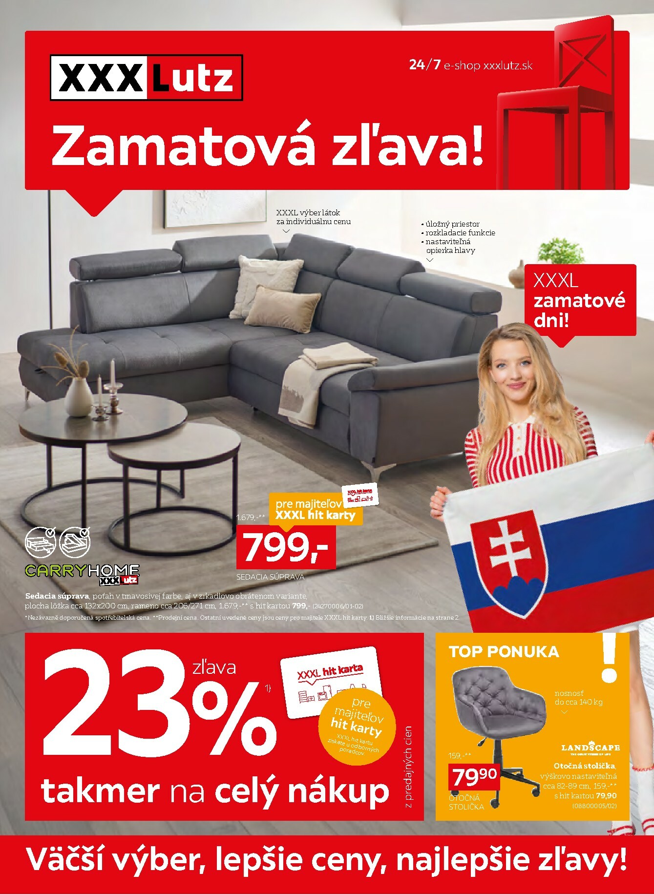 xxxlutz - Leták XXXLutz - Zľava 23 % na takmer celý nakup platný od 03.11. do 16.11.