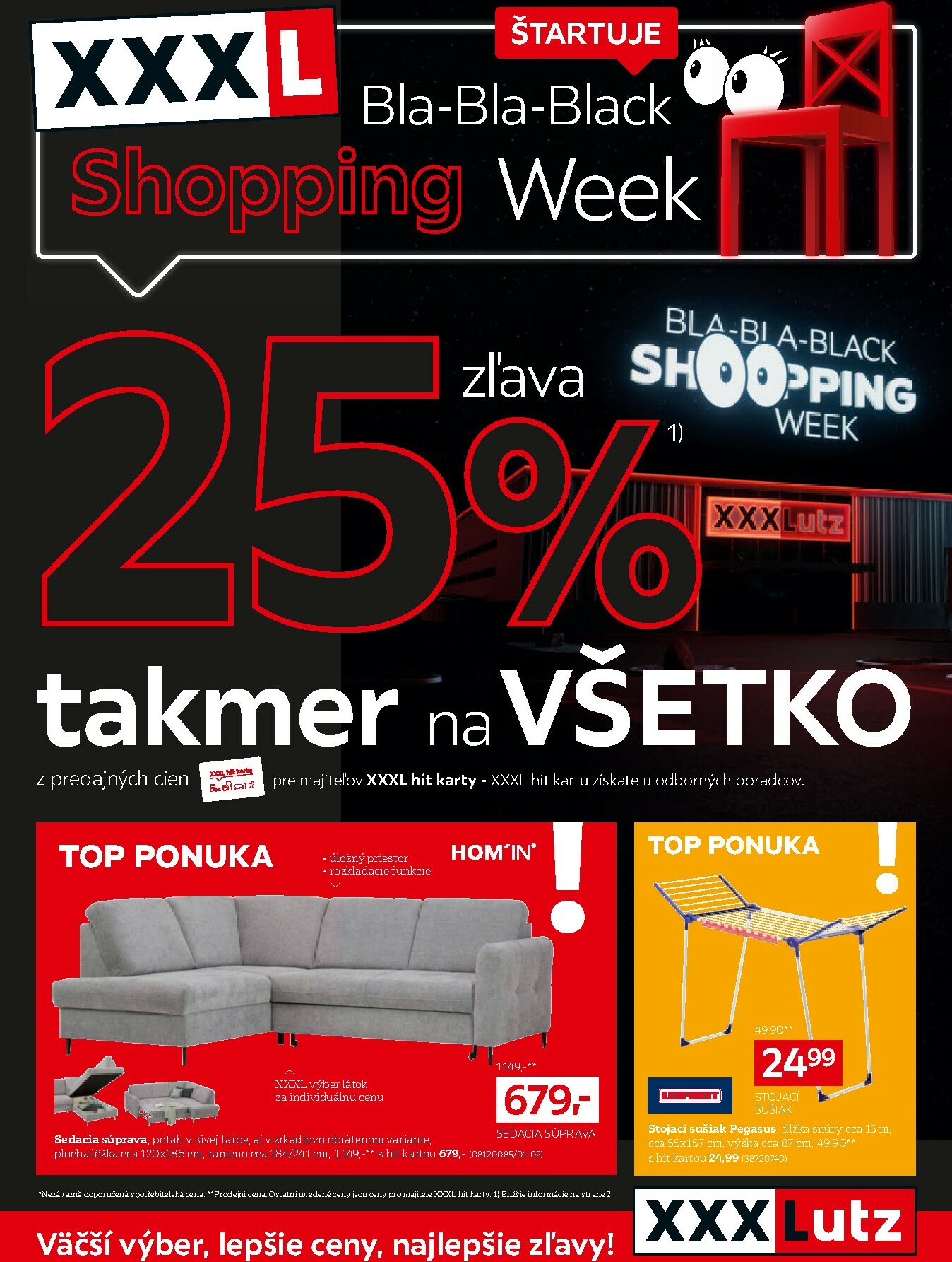 xxxlutz - Leták XXXLutz - Black Shopping Week platný od 10.11. do 23.11.