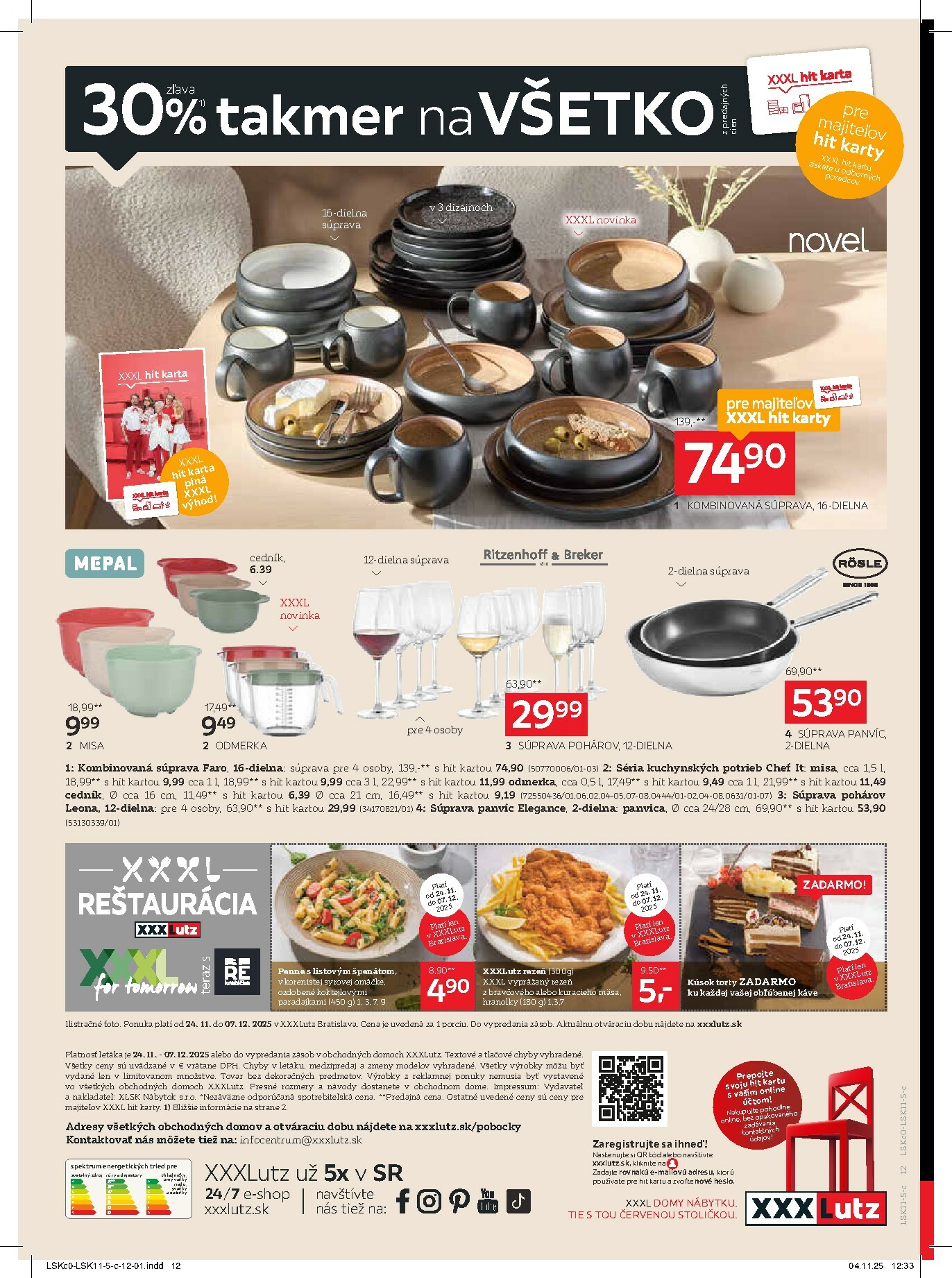 xxxlutz - Leták XXXLutz - Zľava 30% na takmer všetko platný od 24.11. do 07.12. - page: 12