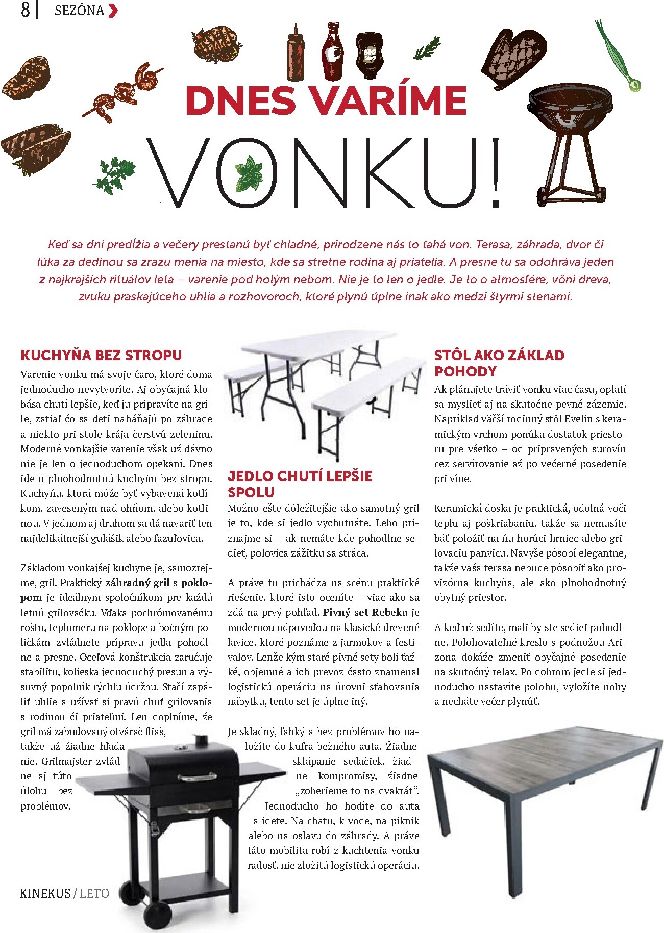 kinekus - Aktuálny Kinekus - Magazin Léto leták od štvrtka, 11.06.2026 do pondelka, 31.08.2026 - page: 8