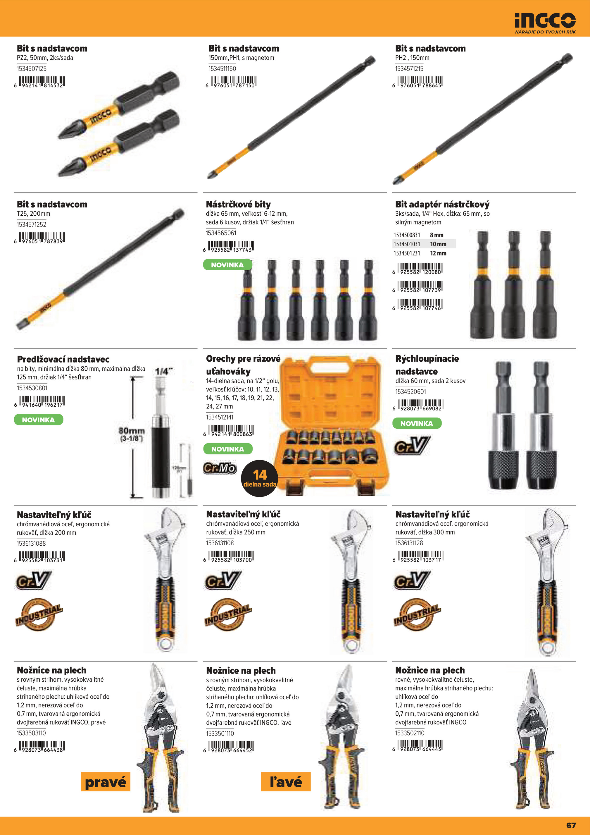 kinekus - Leták Kinekus - Katalóg INGCO 2025 platný od 06.11. do 01.01. - page: 67