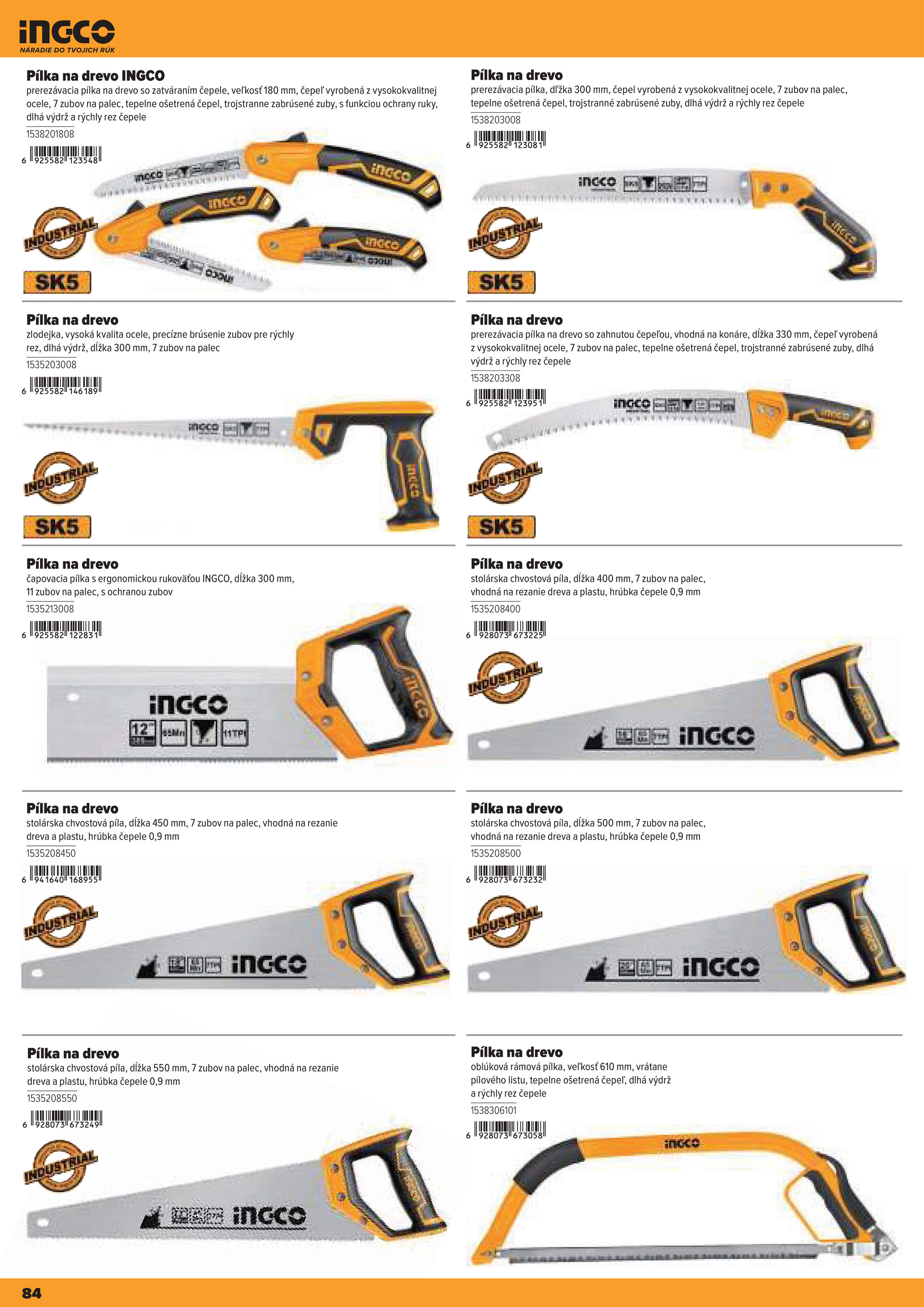 kinekus - Leták Kinekus - Katalóg INGCO 2025 platný od 06.11. do 01.01. - page: 84