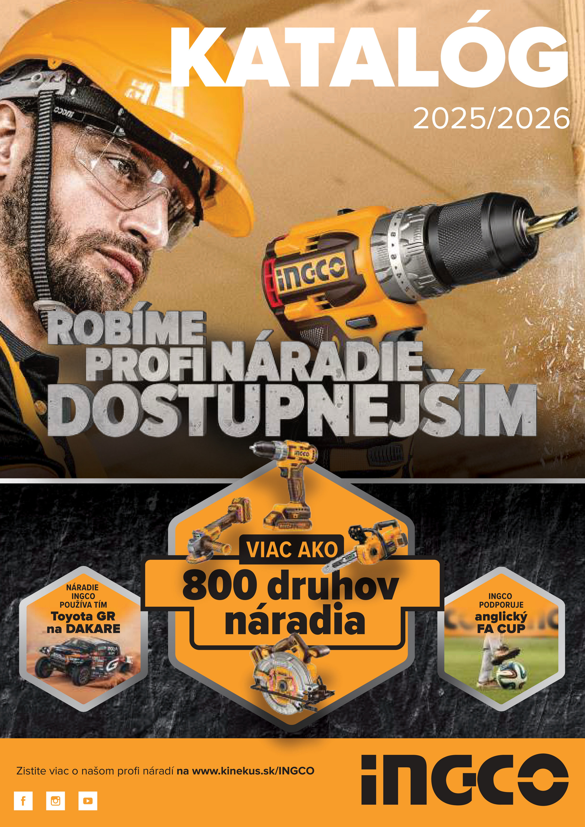 kinekus - Leták Kinekus - Katalóg INGCO 2025 platný od 06.11. do 01.01.