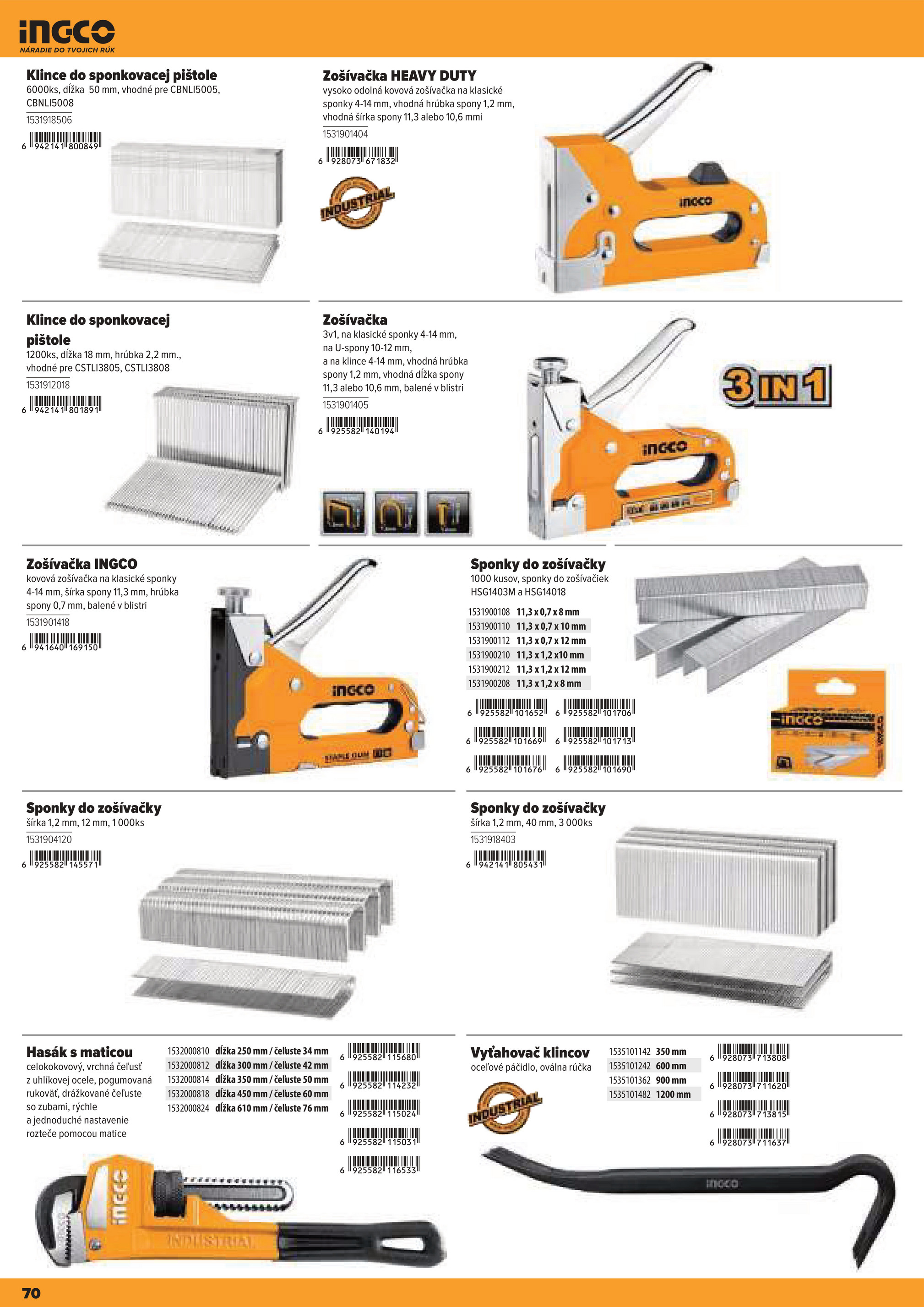 kinekus - Leták Kinekus - Katalóg INGCO 2025 platný od 06.11. do 01.01. - page: 70