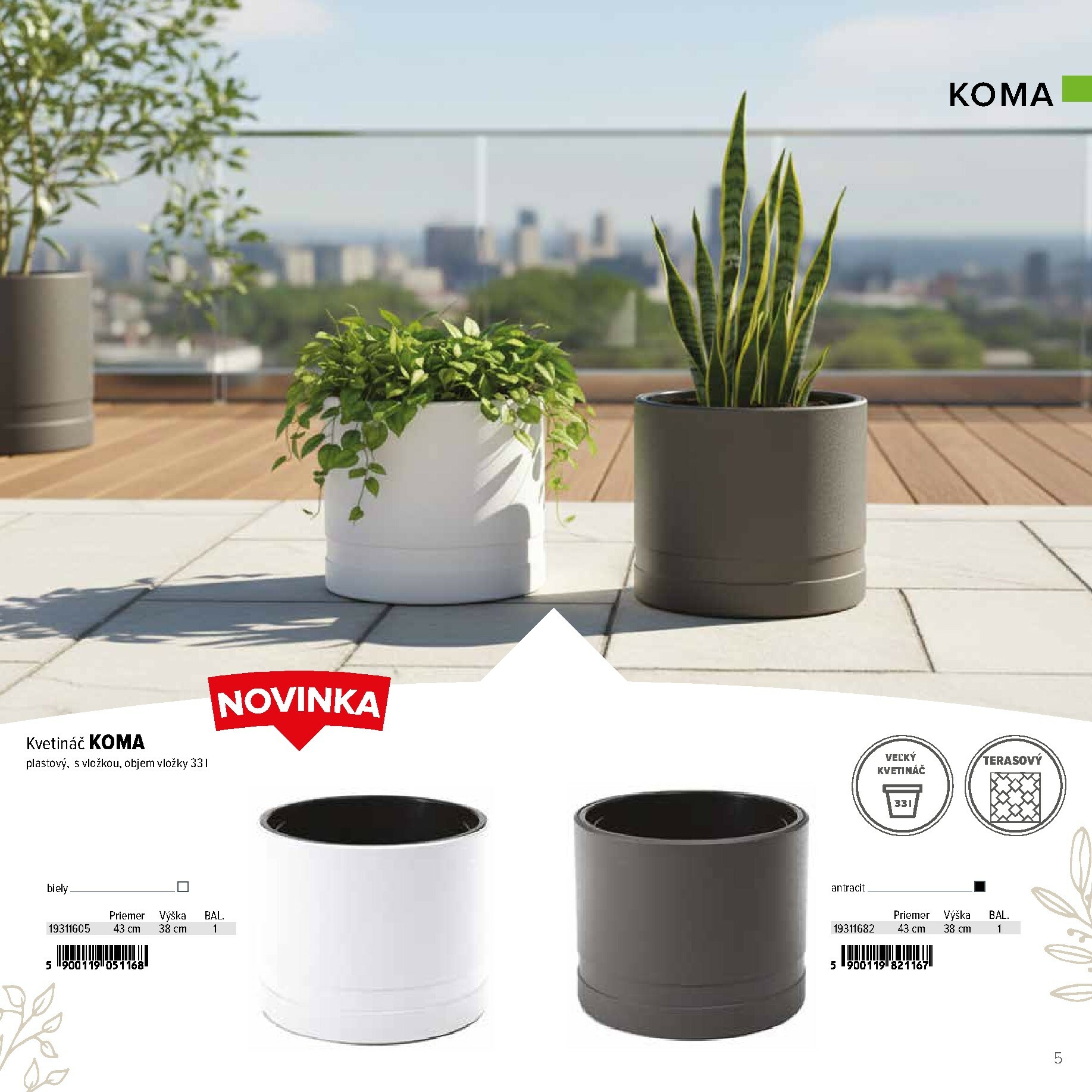 kinekus - Leták Kinekus - Katalóg Kvetináče platný od 01.02.2026 do 31.12.2026 - page: 5