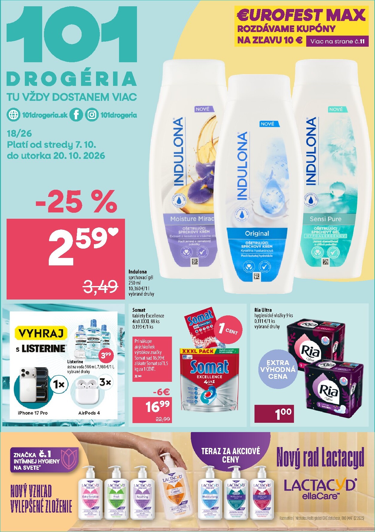 101-drogerie - Nový 101 Drogerie leták od stredy, 07.10.2026 do utorka, 20.10.2026