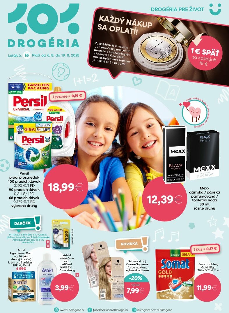 101-drogerie - Leták 101 Drogerie platný od 06.08. do 19.08. - page: 1