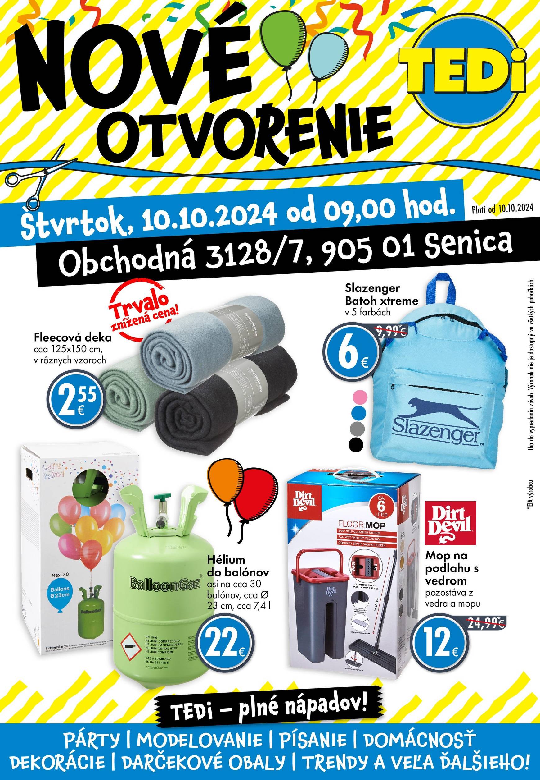 tedi - TEDi - Nové otvorenie Senica leták platný od 10.10. - 16.10.