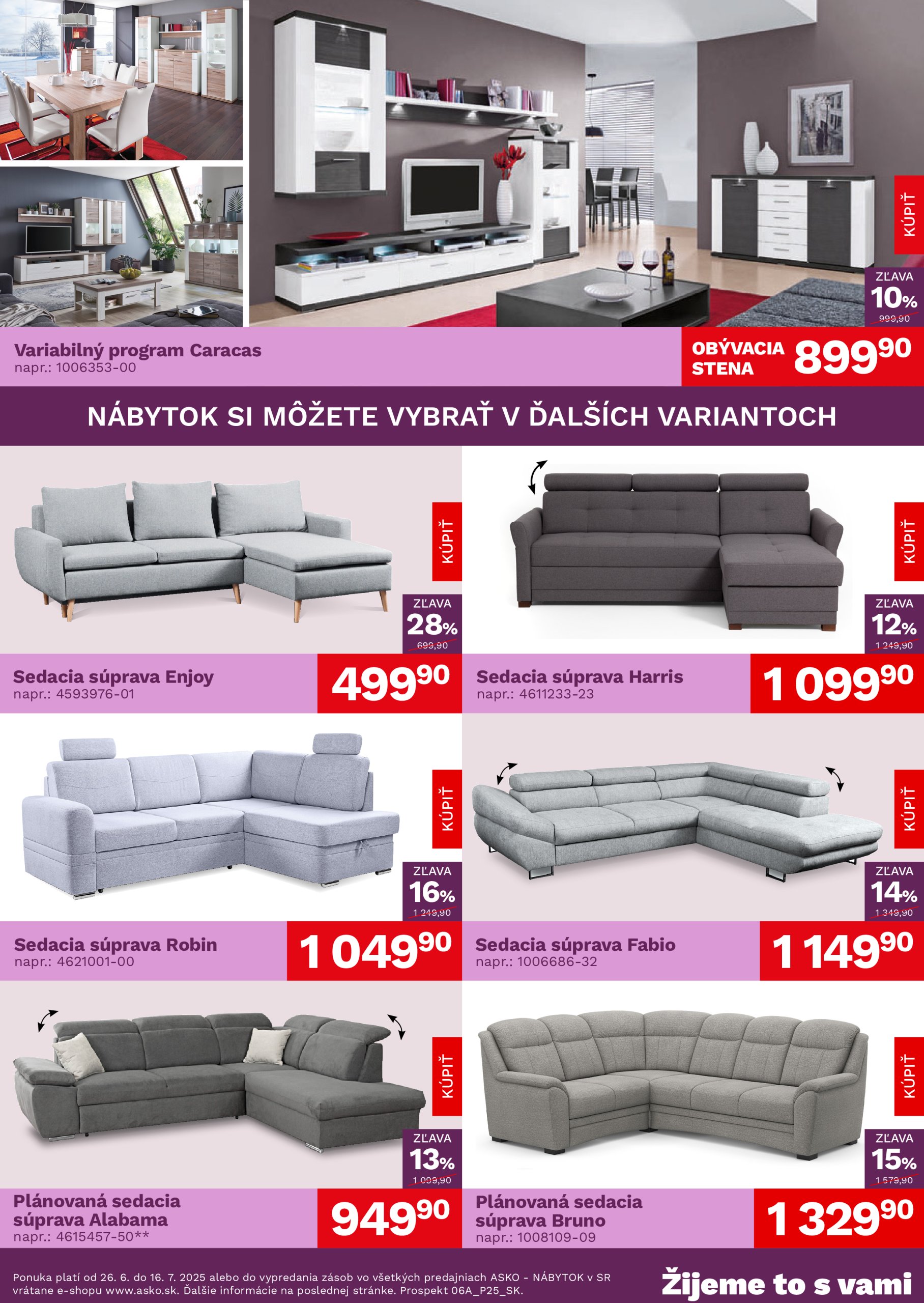asko-nabytok - Leták ASKO NÁBYTOK - Akčná ponuka platný od 26.06. do 16.07. - page: 2