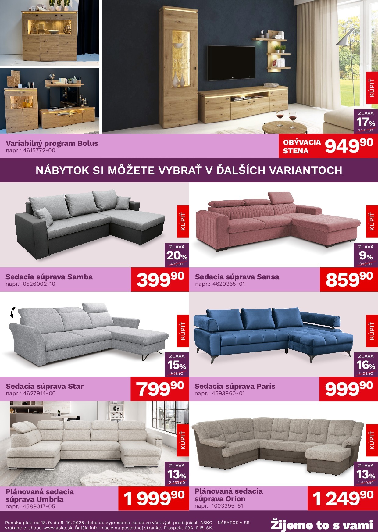 asko-nabytok - Leták ASKO NÁBYTOK platný od 18.09. do 08.10. - page: 2