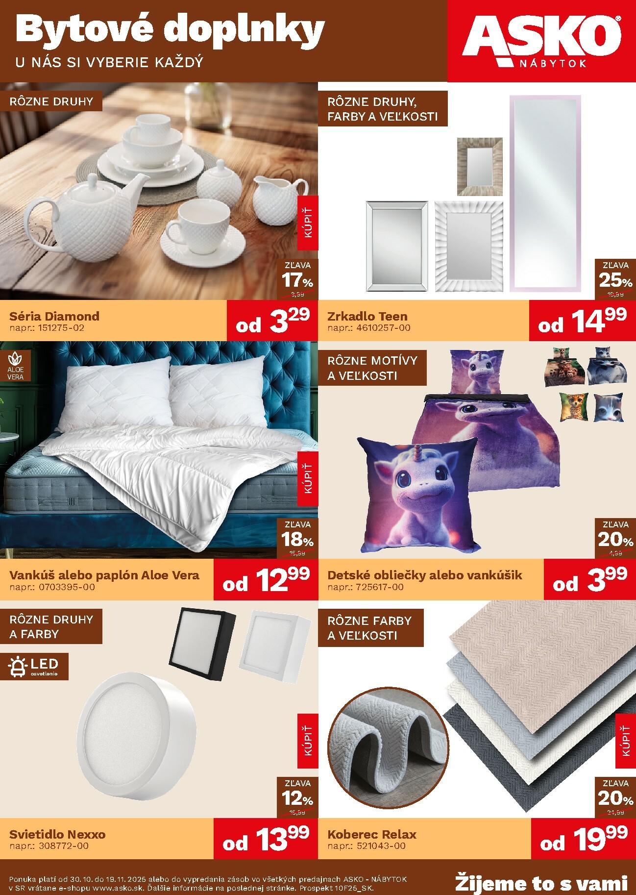 asko-nabytok - Leták ASKO NÁBYTOK - Bytové doplnky za skvelé ceny platný od 30.10. do 19.11.