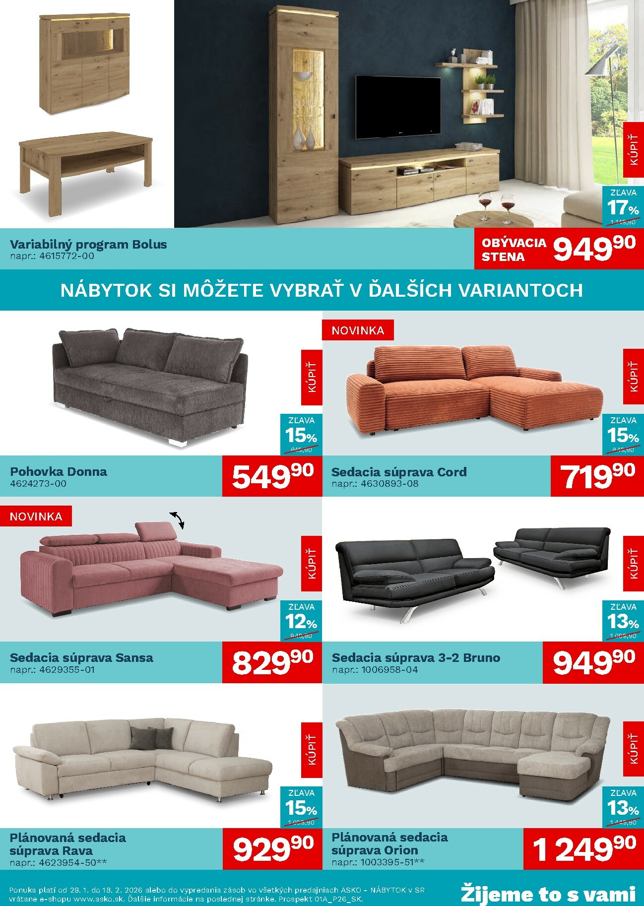 asko-nabytok - Leták ASKO NÁBYTOK platný od 29.01. do 18.02. - page: 2