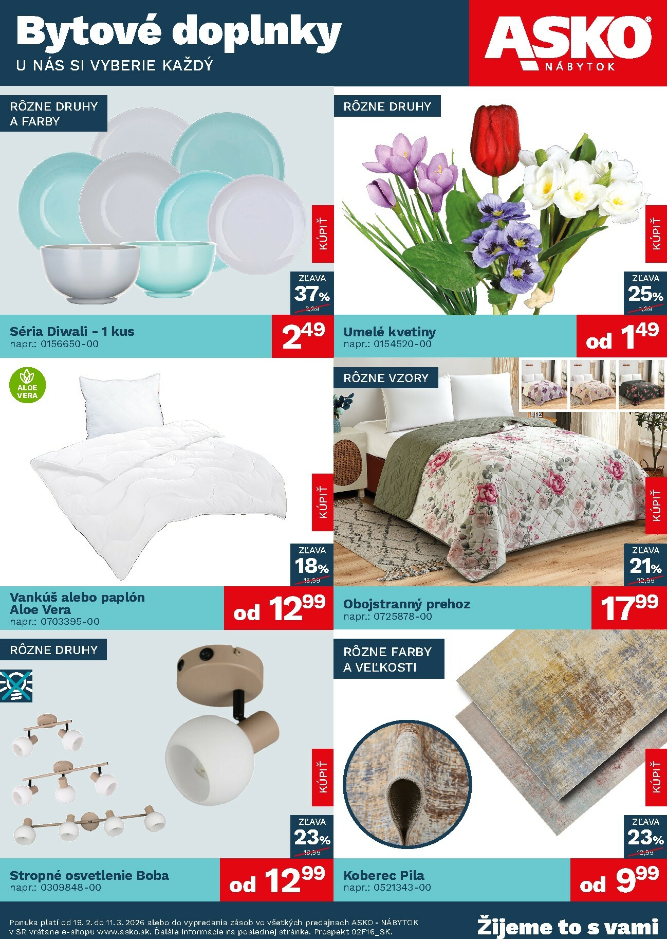 asko-nabytok - Leták ASKO NÁBYTOK - Bytové doplnky za skvelé ceny platný od 19.02.2026 do 11.03.2026 - page: 1