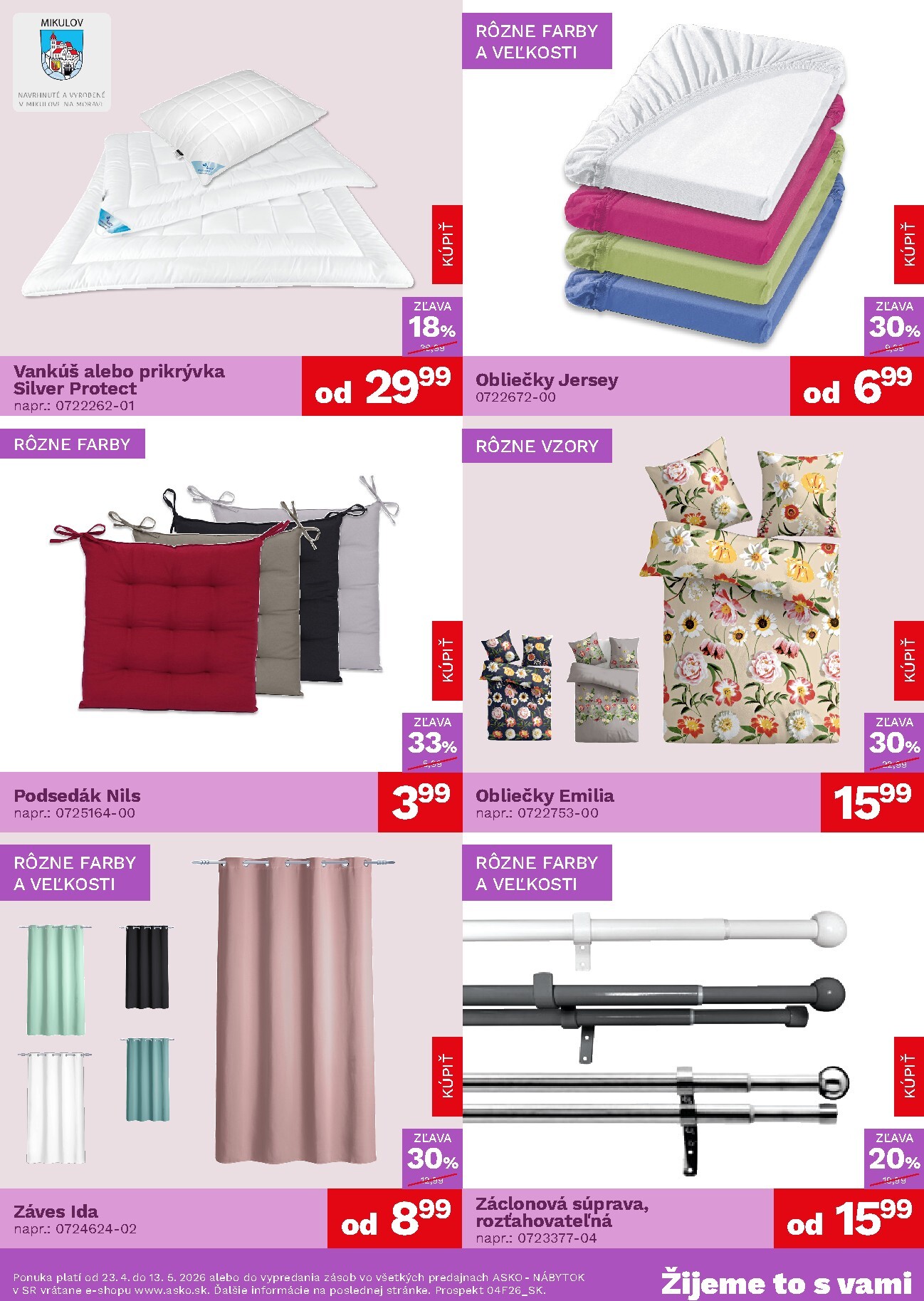 asko-nabytok - Aktuálny leták ASKO NÁBYTOK - Bytové doplnky od štvrtka, 23.04.2026 do stredy, 13.05.2026 - page: 3