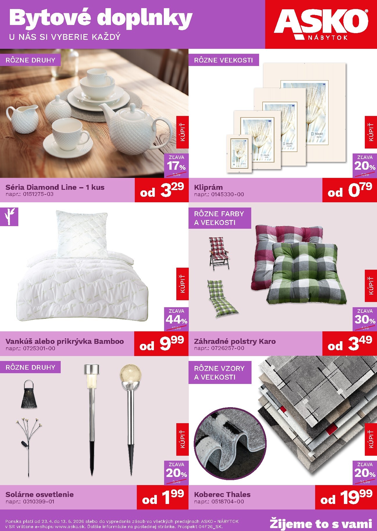 asko-nabytok - Aktuálny leták ASKO NÁBYTOK - Bytové doplnky od štvrtka, 23.04.2026 do stredy, 13.05.2026
