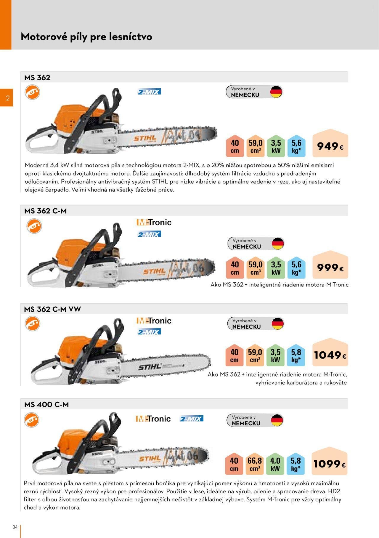 stihl - STIHL katalóg 01.03.2024 - 30.09.2024 - page: 34