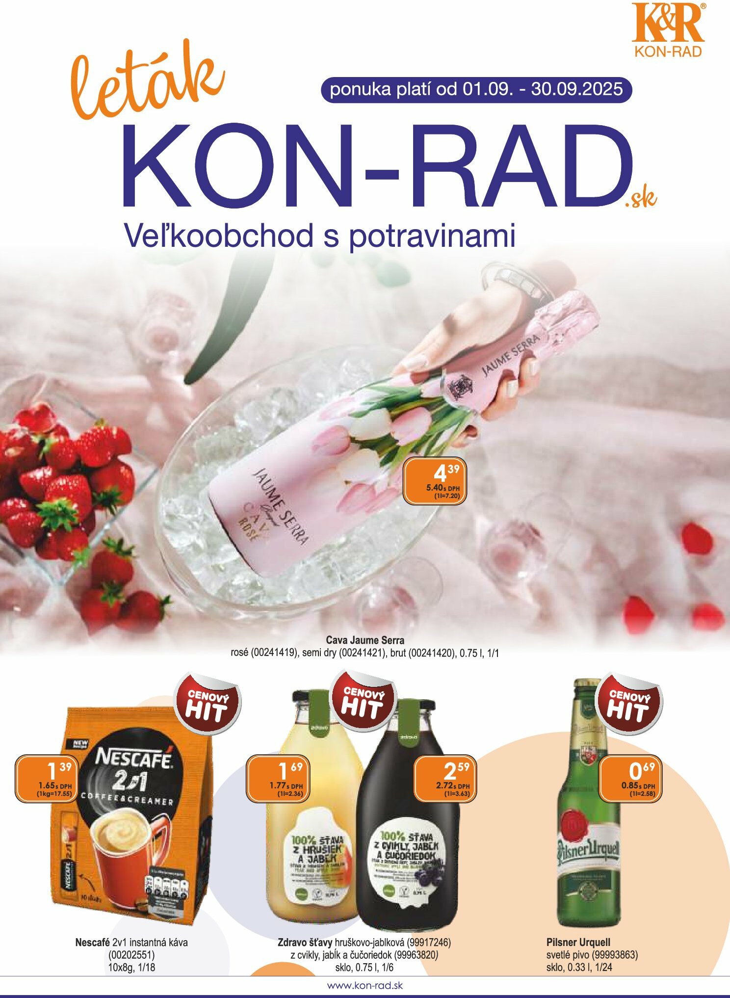 kon-rad - Leták KON - RAD platný od 01.09. do 30.09. - page: 1 kon-rad - Leták KON - RAD platný od 01.09. do 30.09. - page: 1