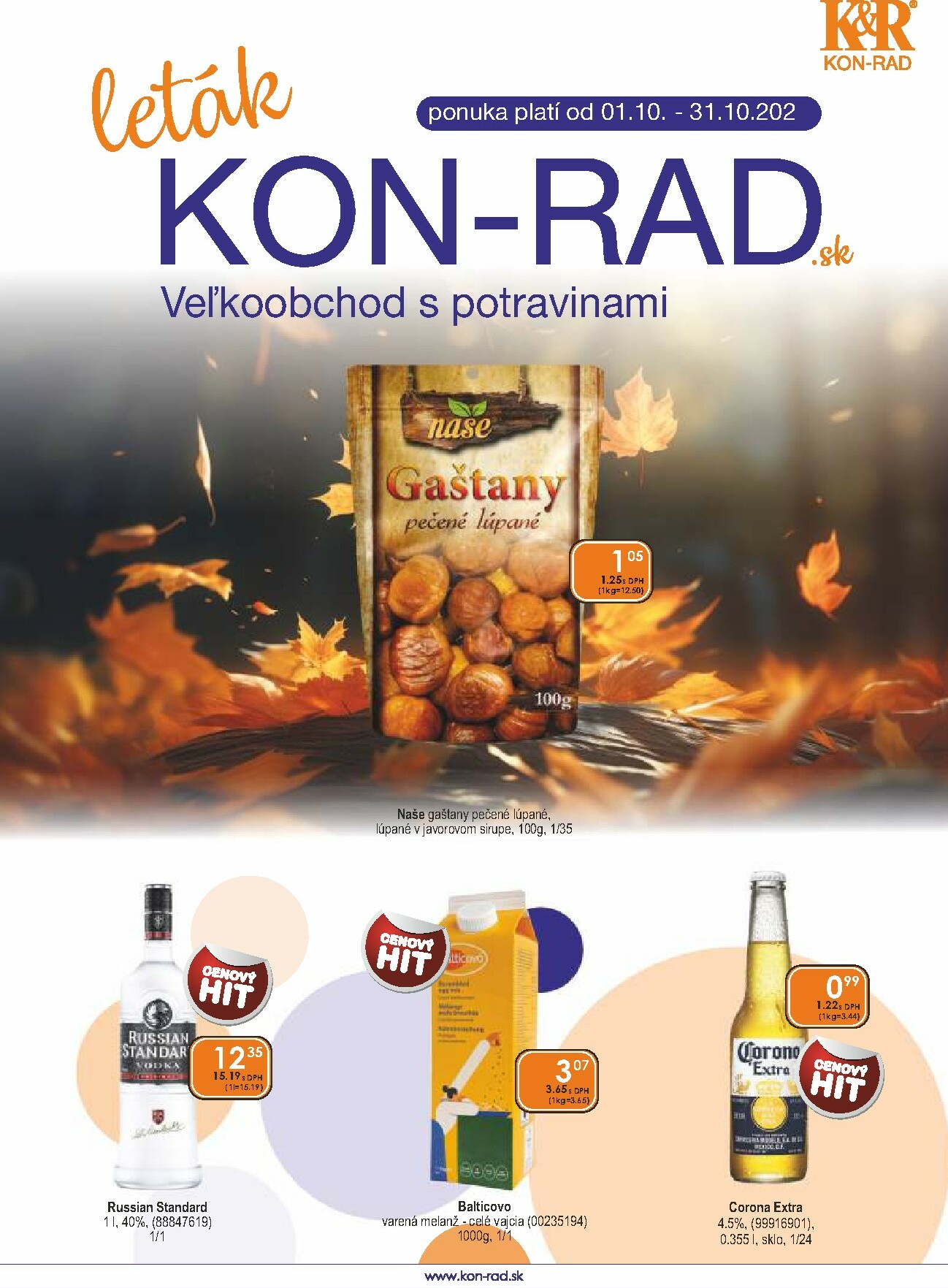 kon-rad - Leták KON - RAD platný od 01.10. do 31.10. - page: 1