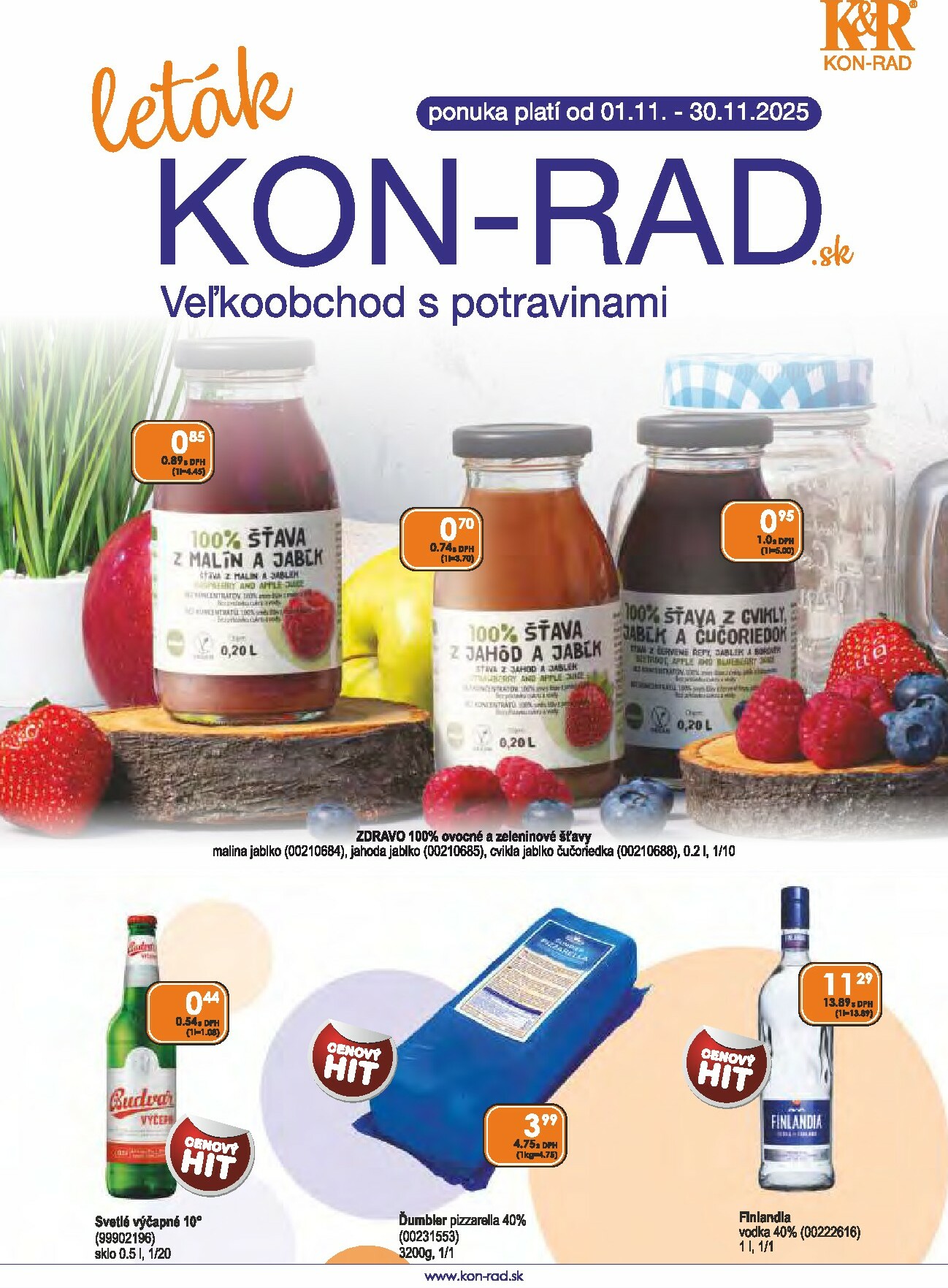 kon-rad - Leták KON - RAD platný od 01.11. do 30.11. - page: 1