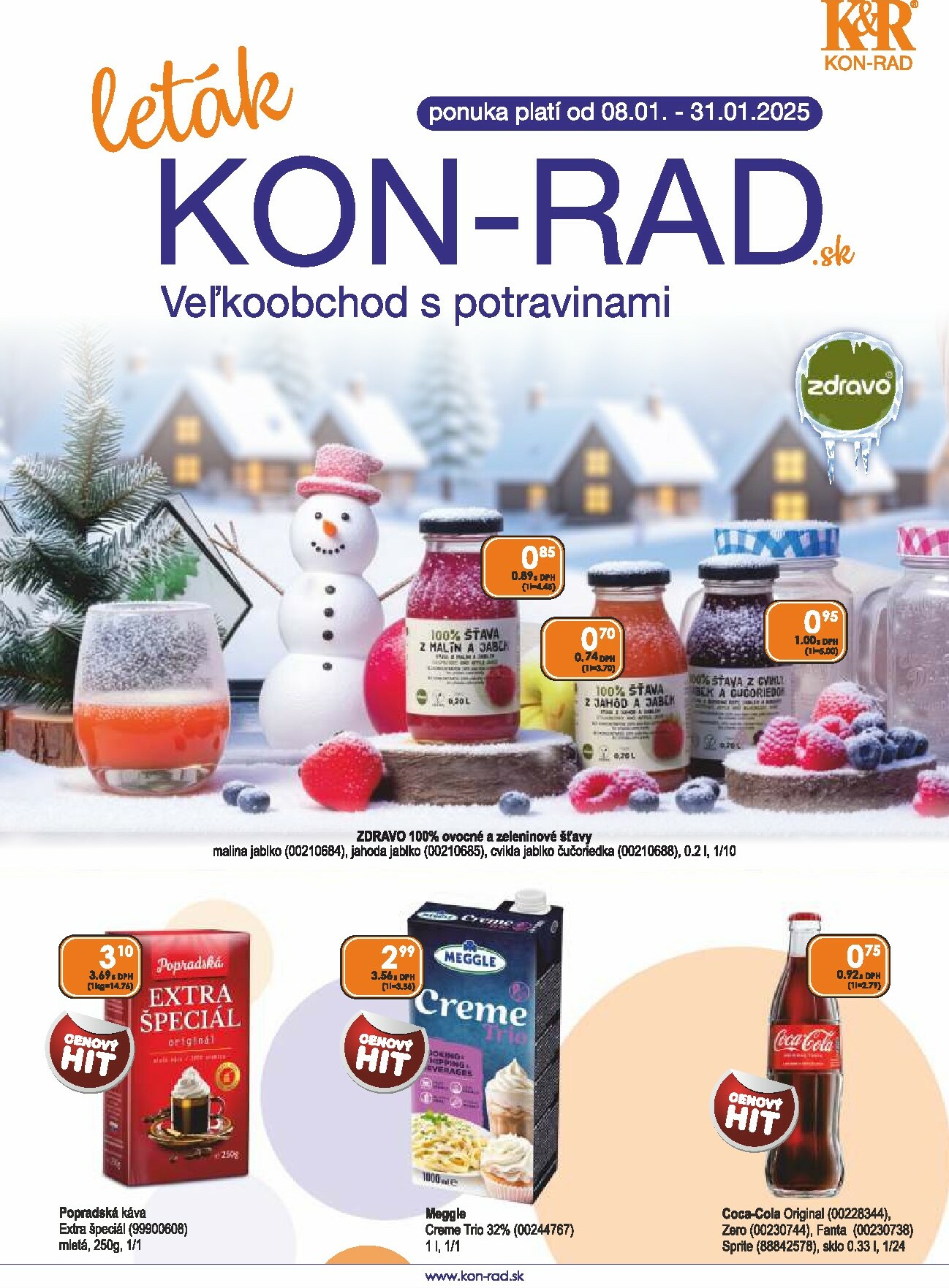 kon-rad - Leták KON - RAD platný od 08.01. do 31.01. - page: 1