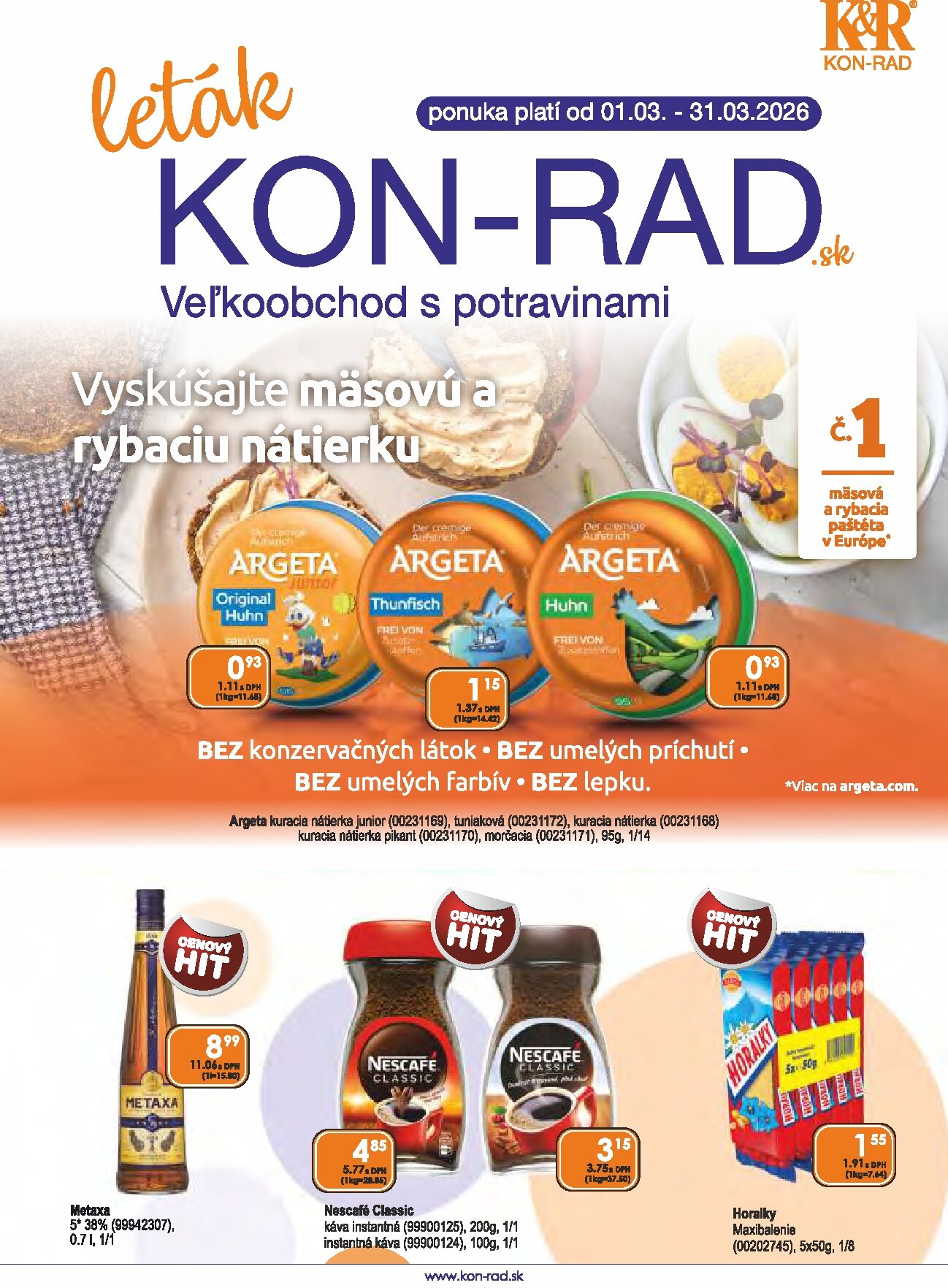 kon-rad - Leták KON - RAD platný od 01.03.2026 do 31.03.2026 - page: 1