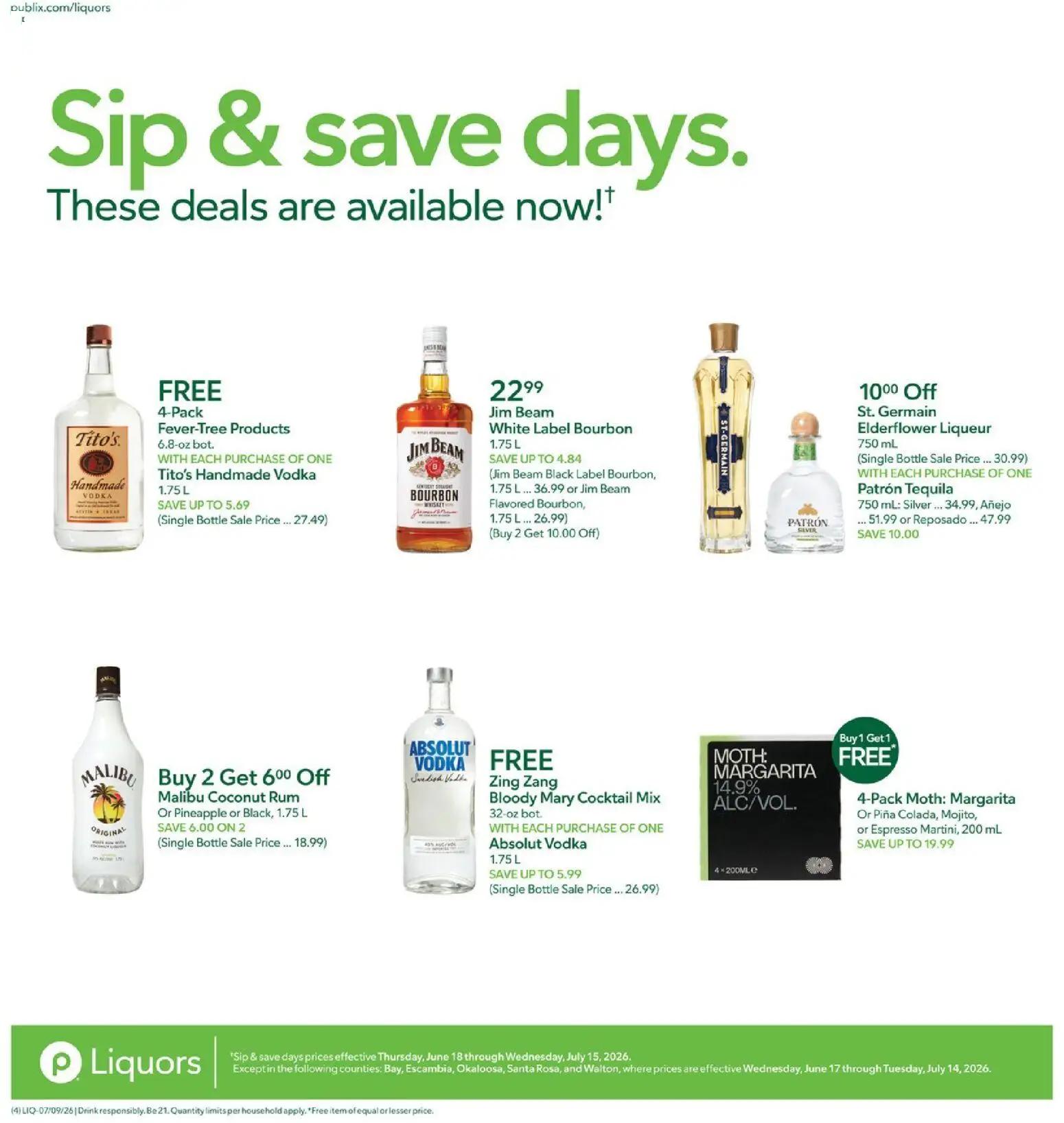 publix - Publix Liquor Ad - 07/09 - 07/15 2026 - page: 4