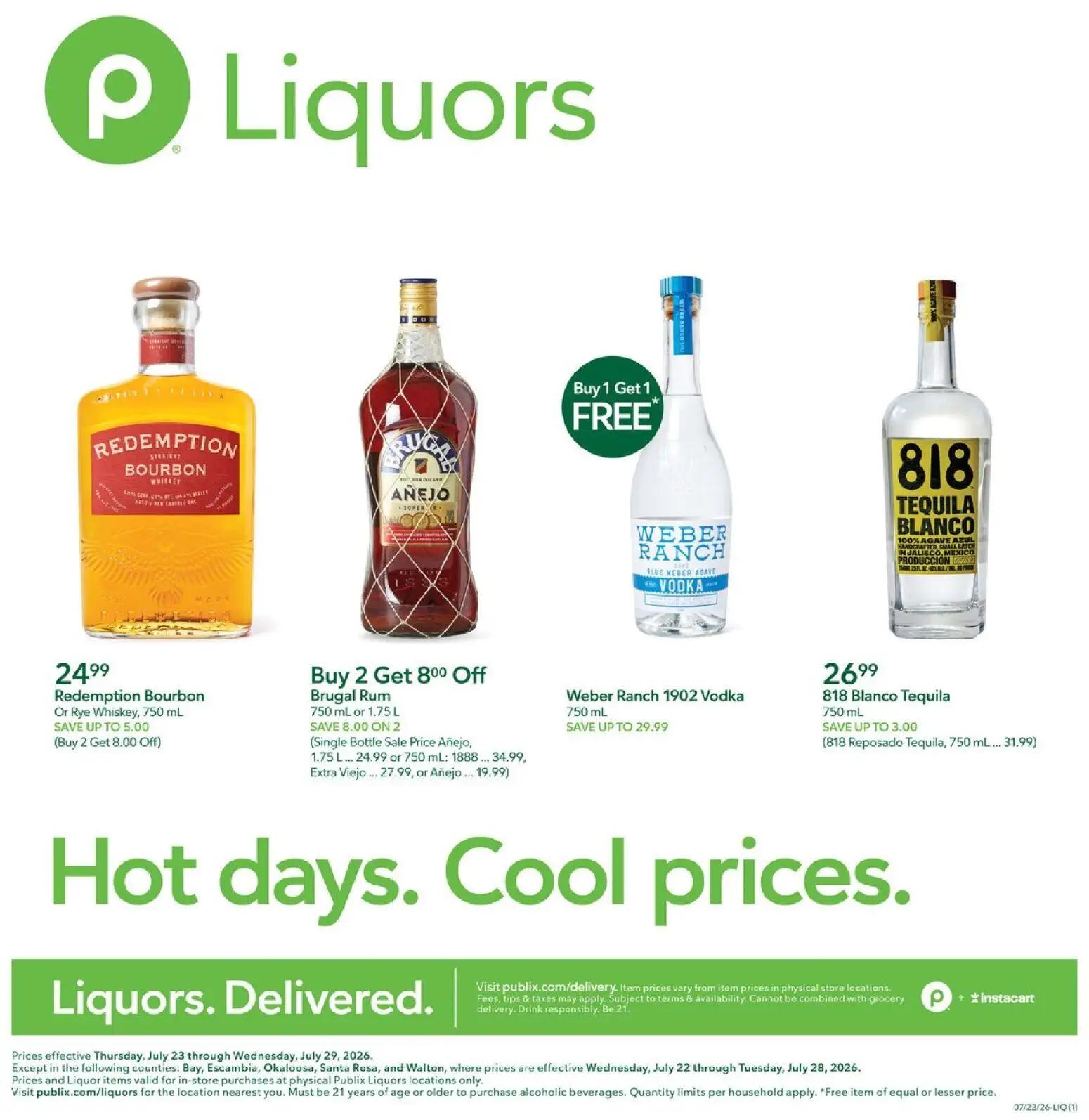 publix - Publix Liquor Ad - 07/23 - 07/29 2026 - page: 1
